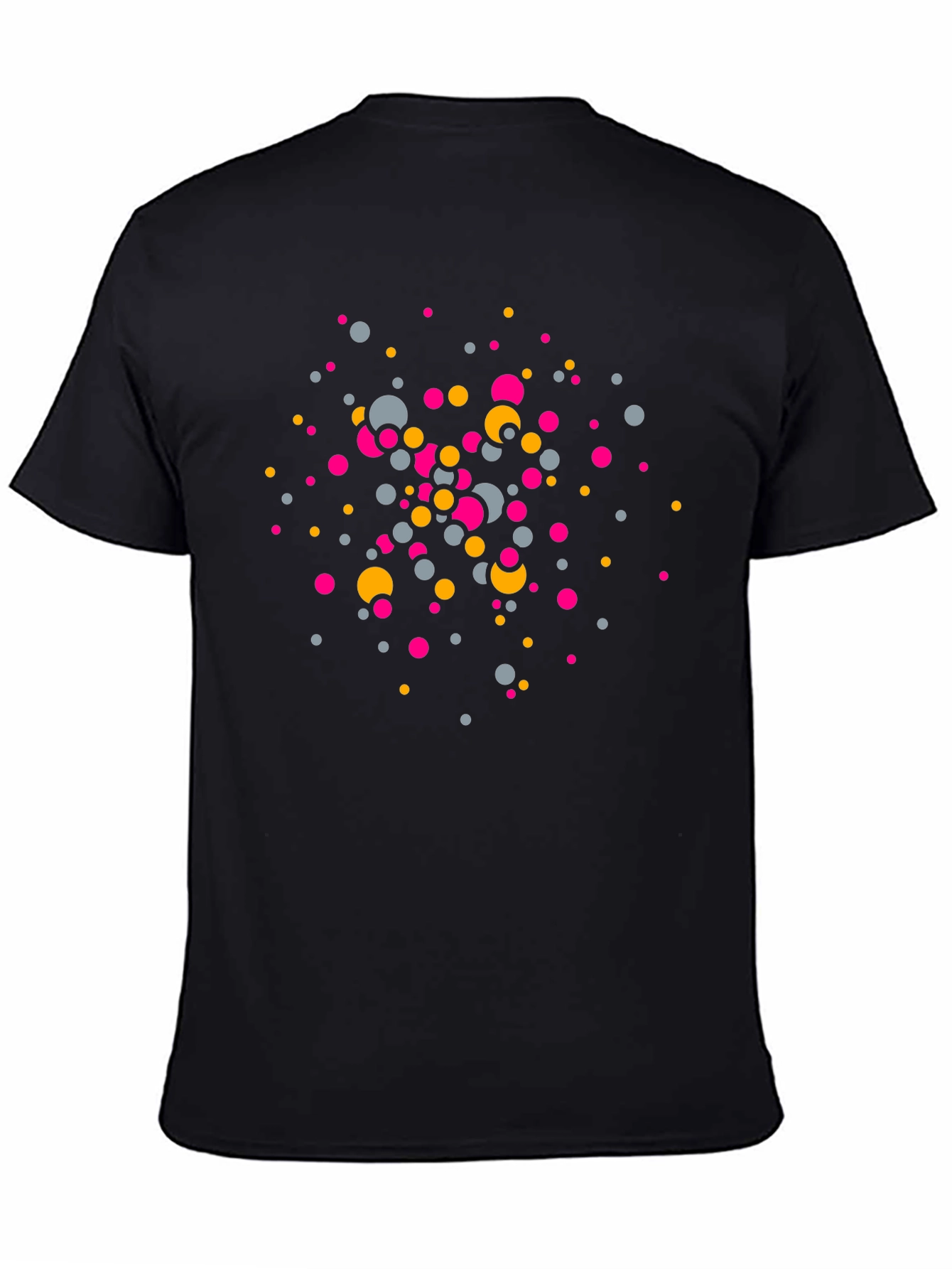 Abstract Dots Black T-Shirt