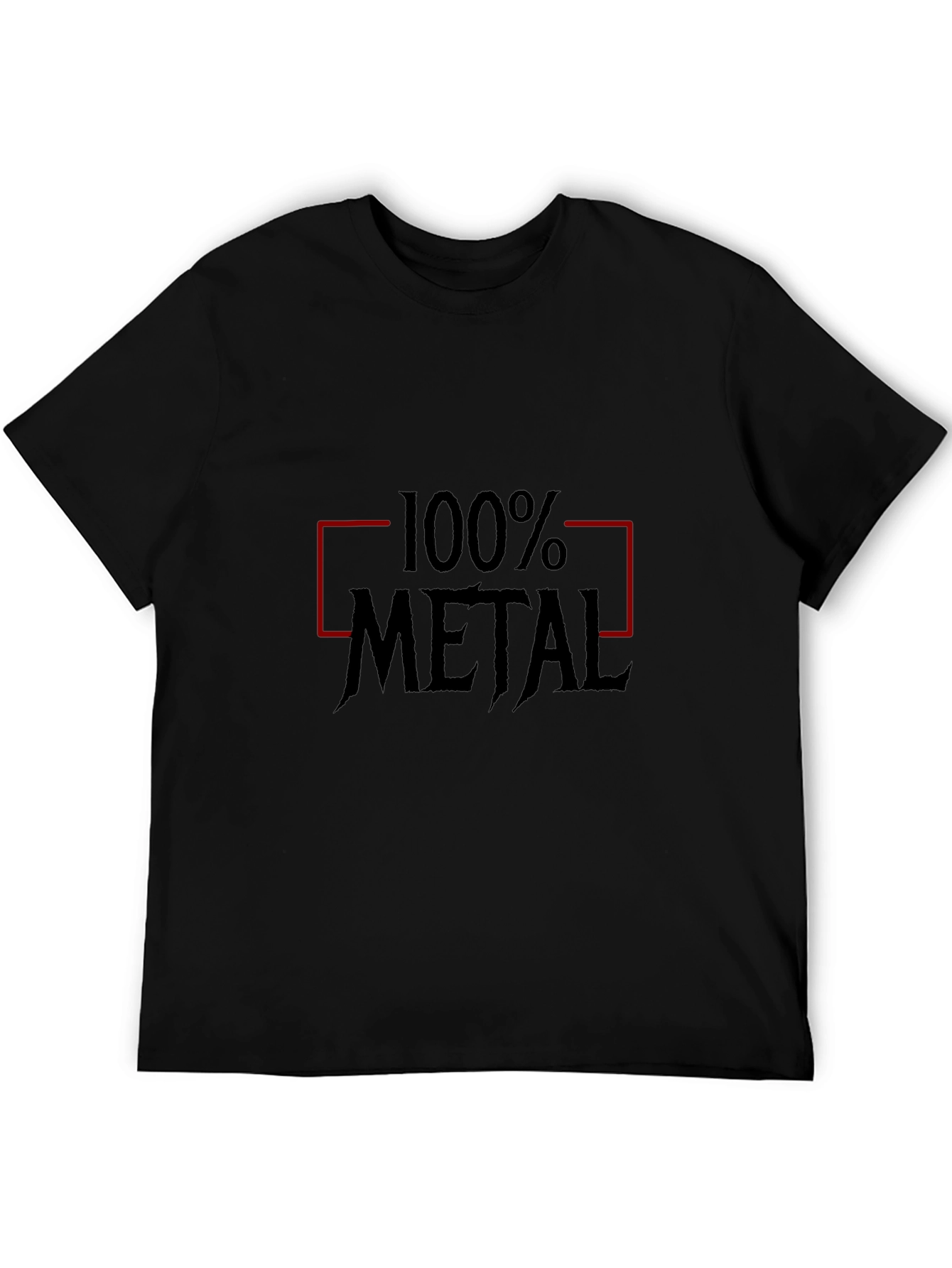 100% Metal Graphic Tee - Black