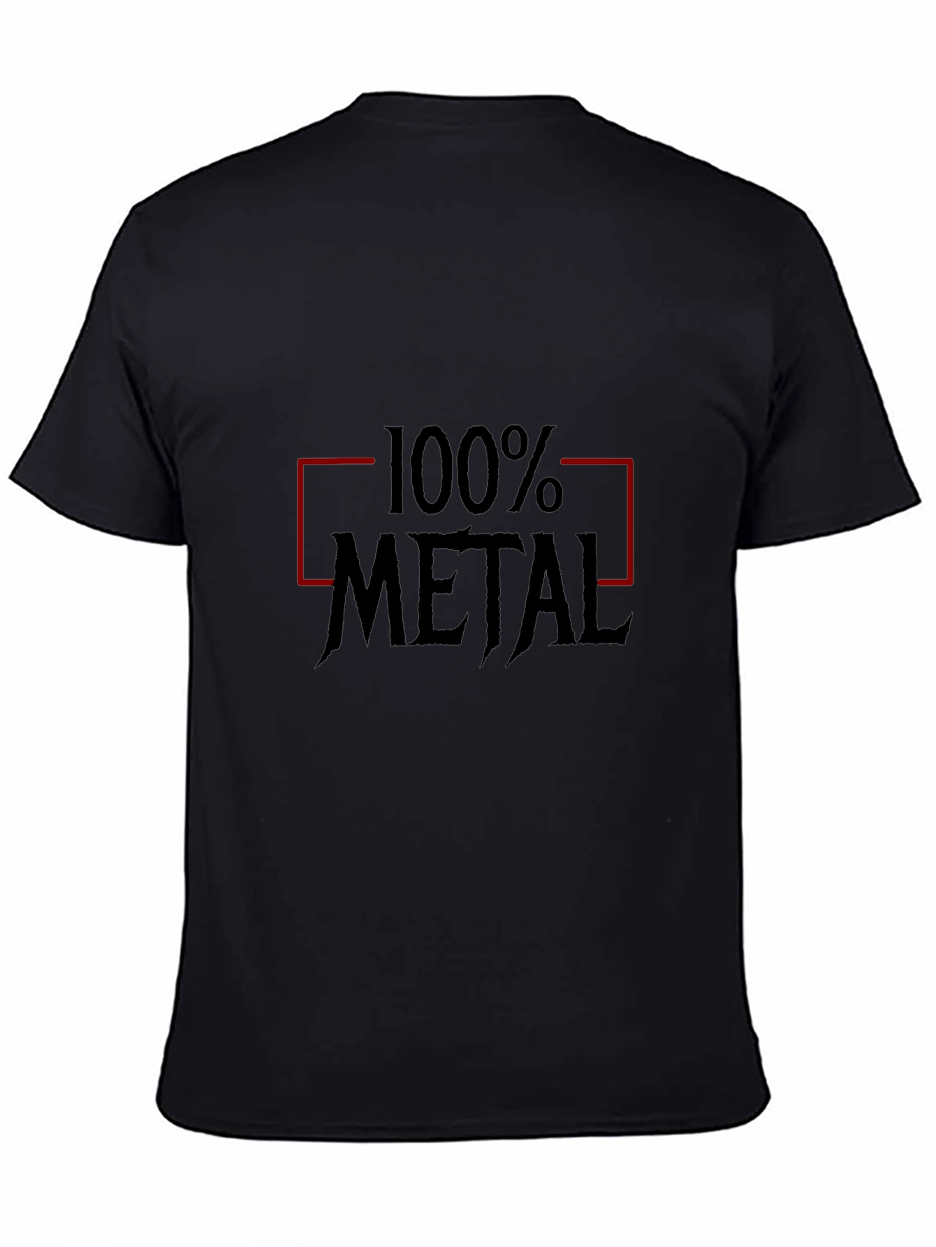100% Metal Graphic Tee - Black