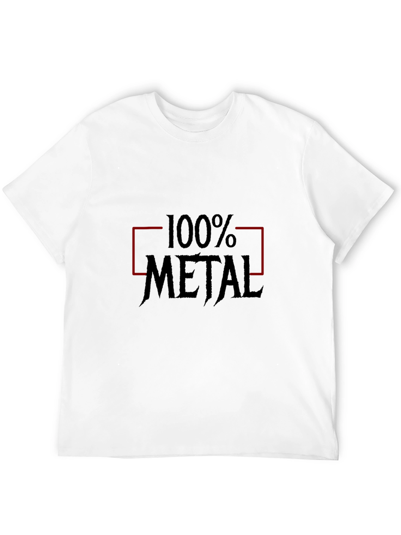 100% Metal Graphic Tee - Black