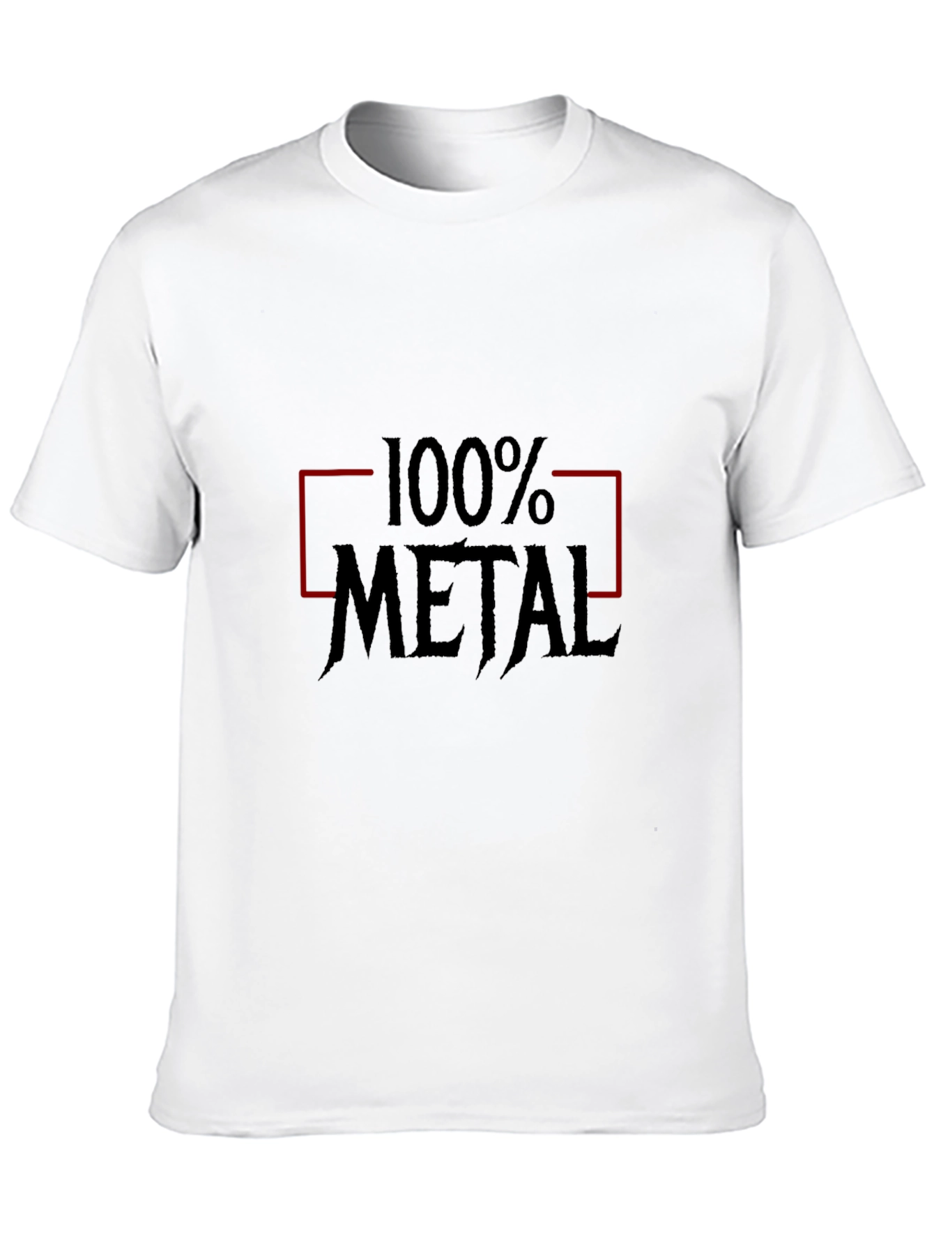 100% Metal Graphic Tee - Black