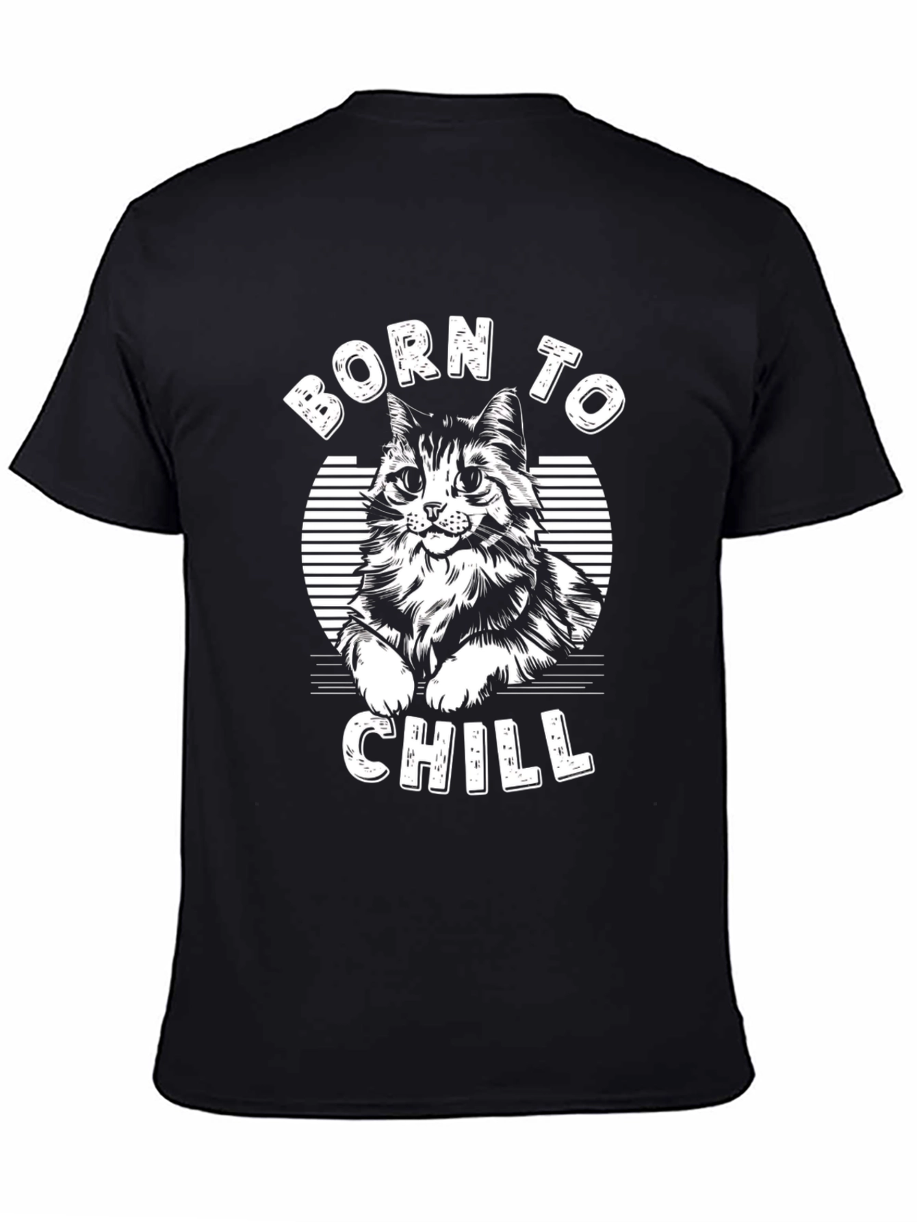Born to Chill Cat Graphic Tee