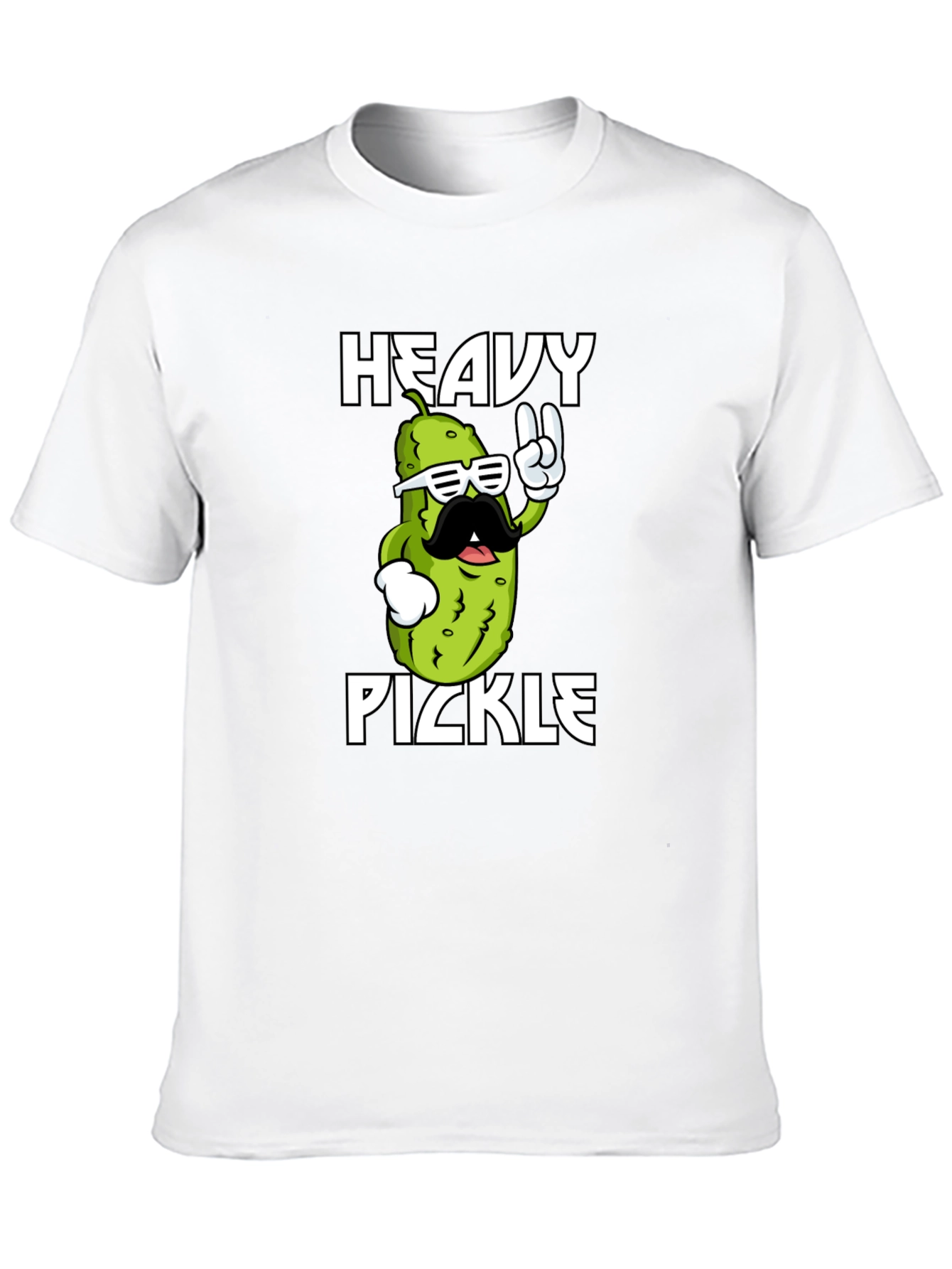 Heavy Pickle Graphic T-Shirt - Cool Novelty Tee