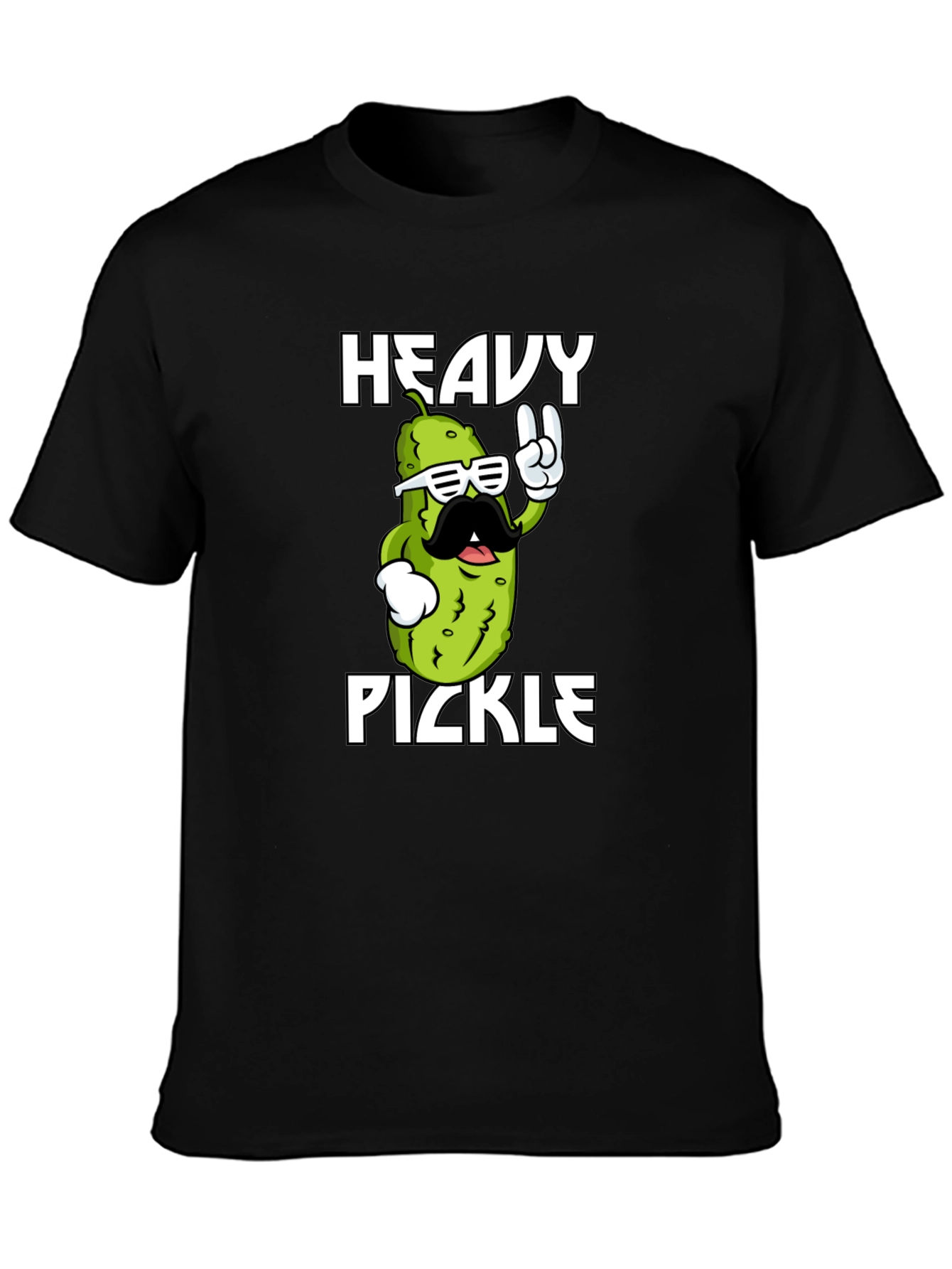 Heavy Pickle Graphic T-Shirt - Cool Novelty Tee