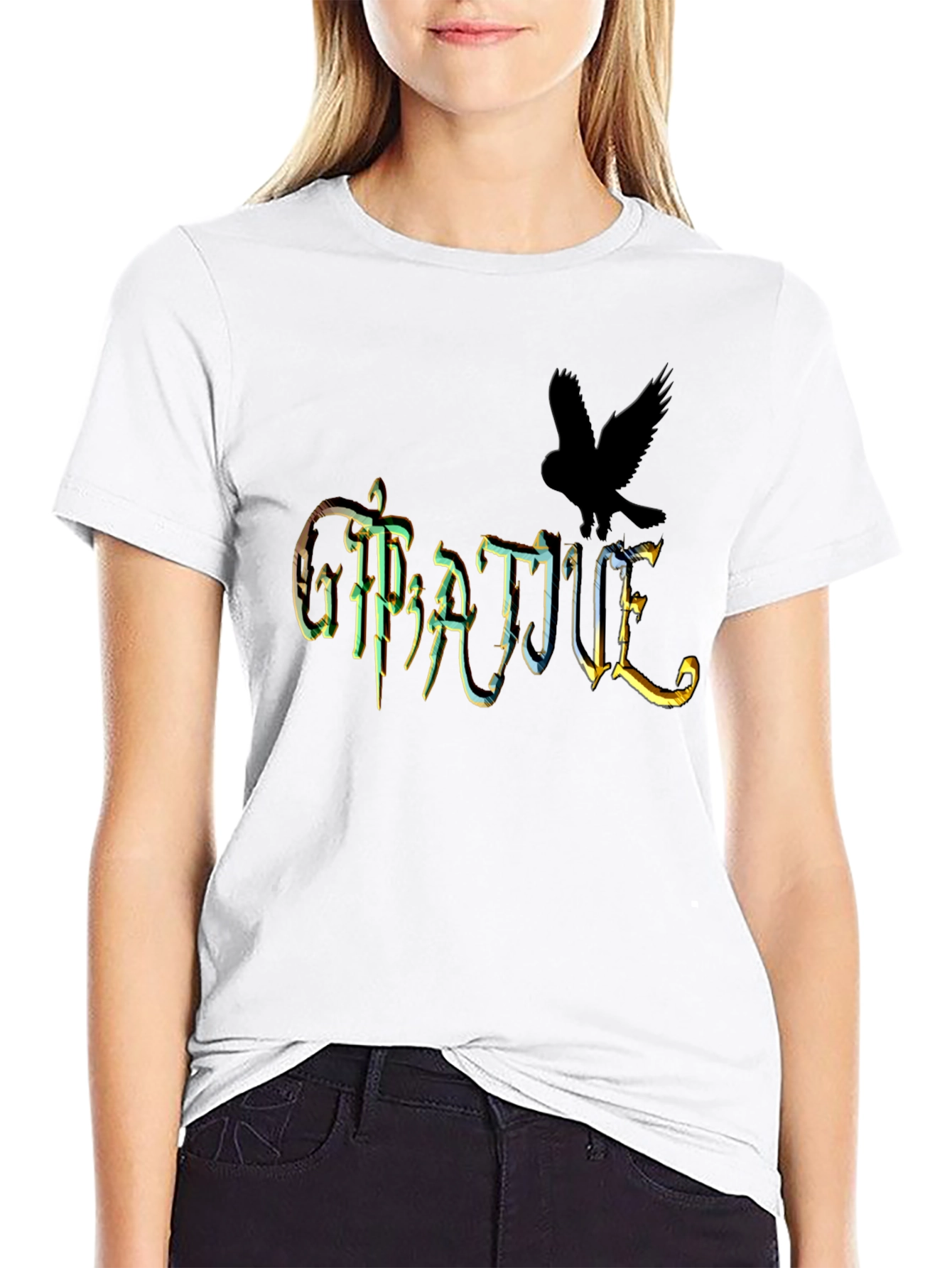 Gratitude Raven Graphic Tee - Unisex