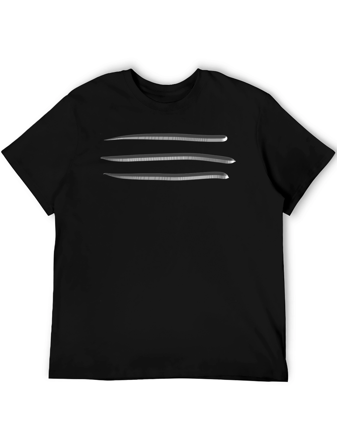 Graphic Tee - Abstract Blade Design - Black T-Shirt
