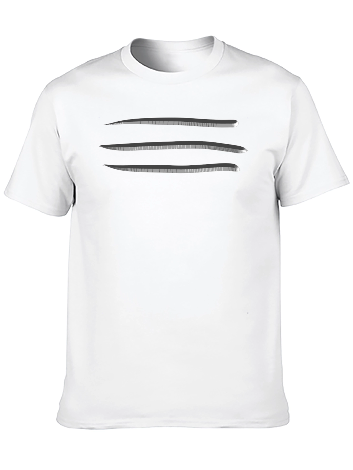 Graphic Tee - Abstract Blade Design - Black T-Shirt