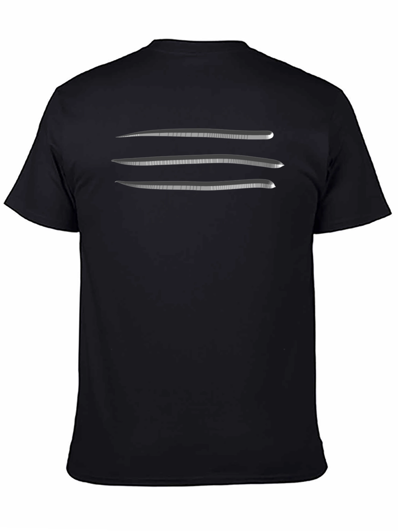 Graphic Tee - Abstract Blade Design - Black T-Shirt