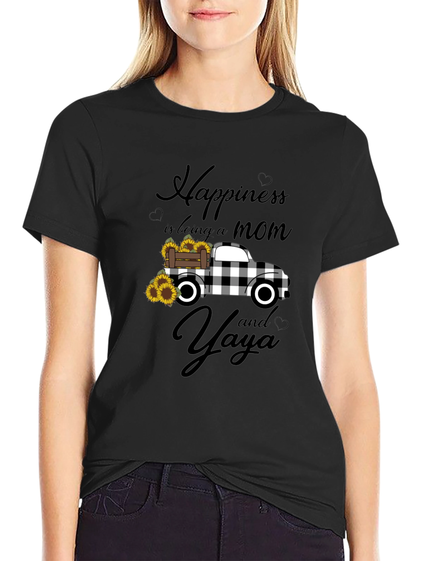 Happiness Mom and Yaya Graphic Tee