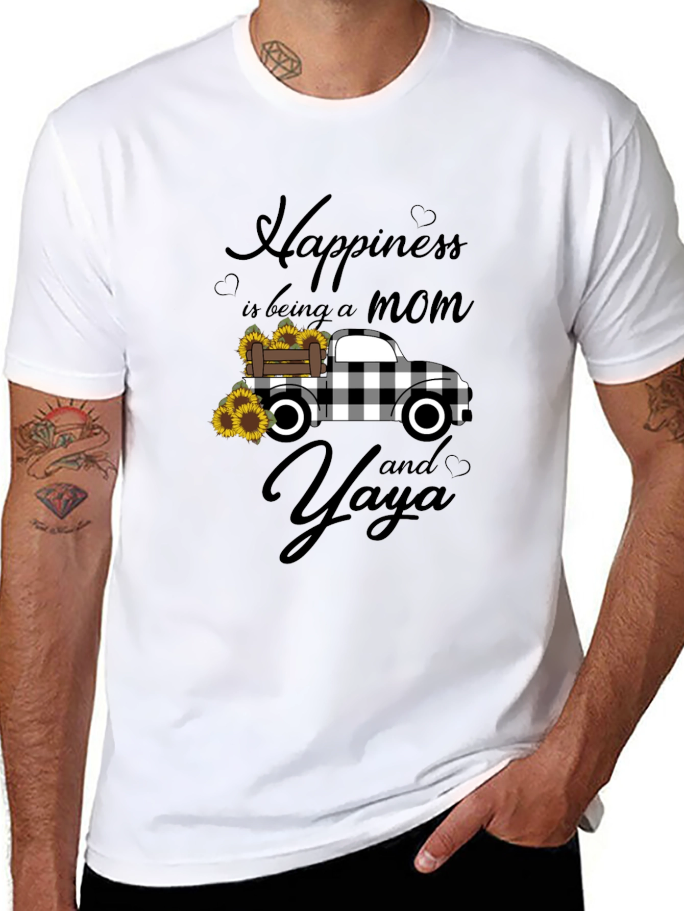 Happiness Mom and Yaya Graphic Tee