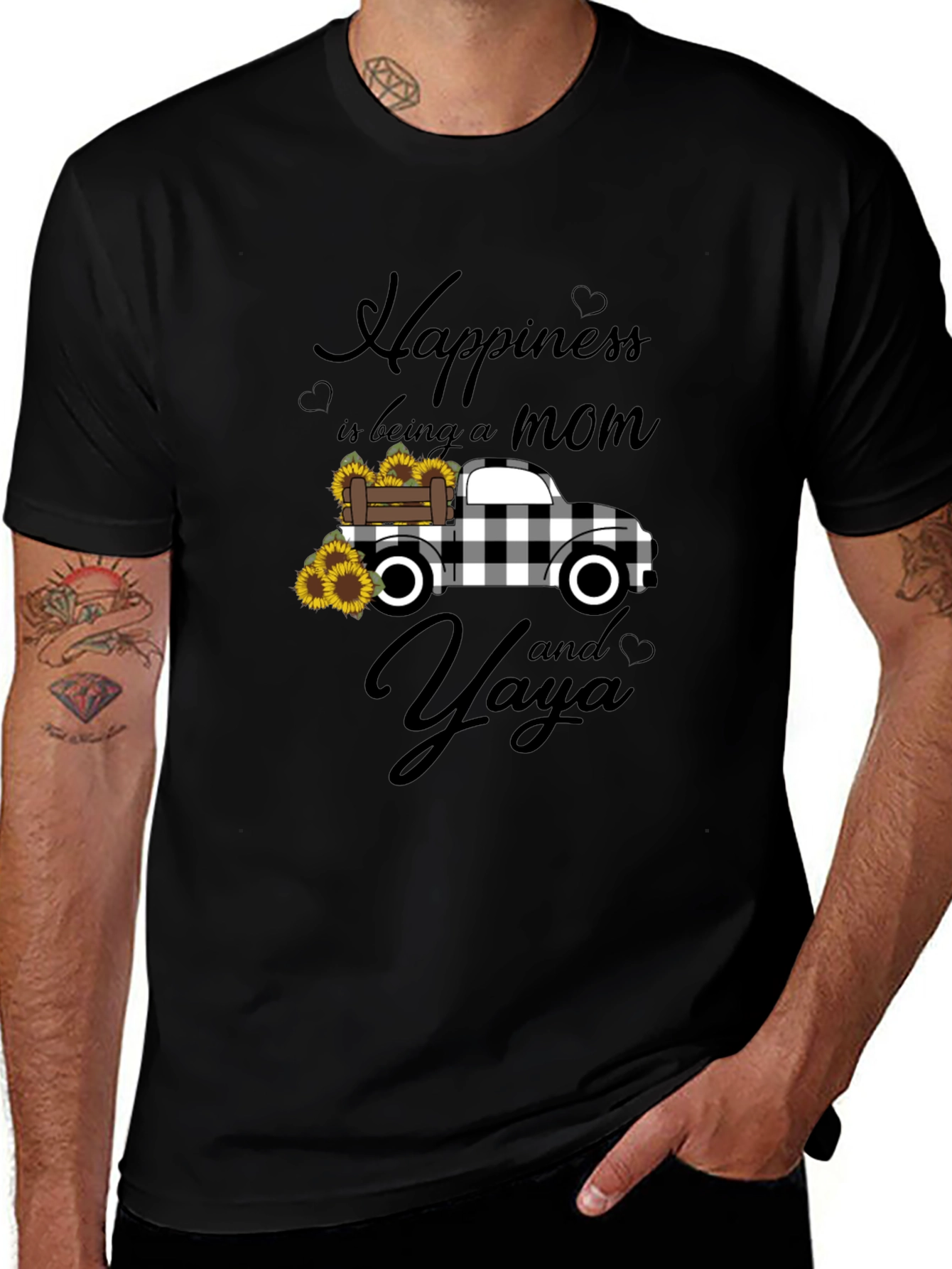 Happiness Mom and Yaya Graphic Tee