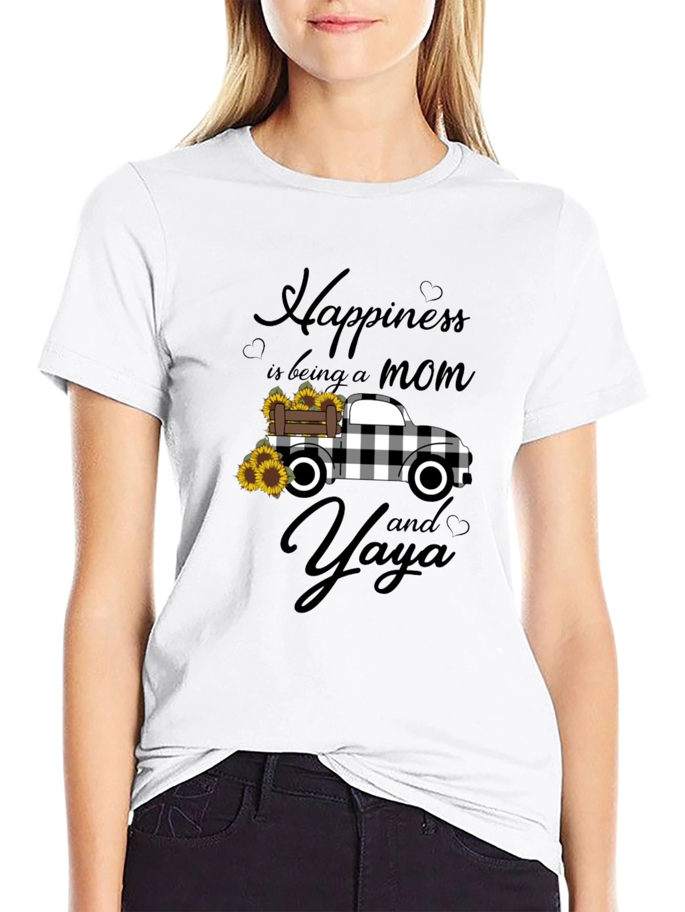 Happiness Mom and Yaya Graphic Tee
