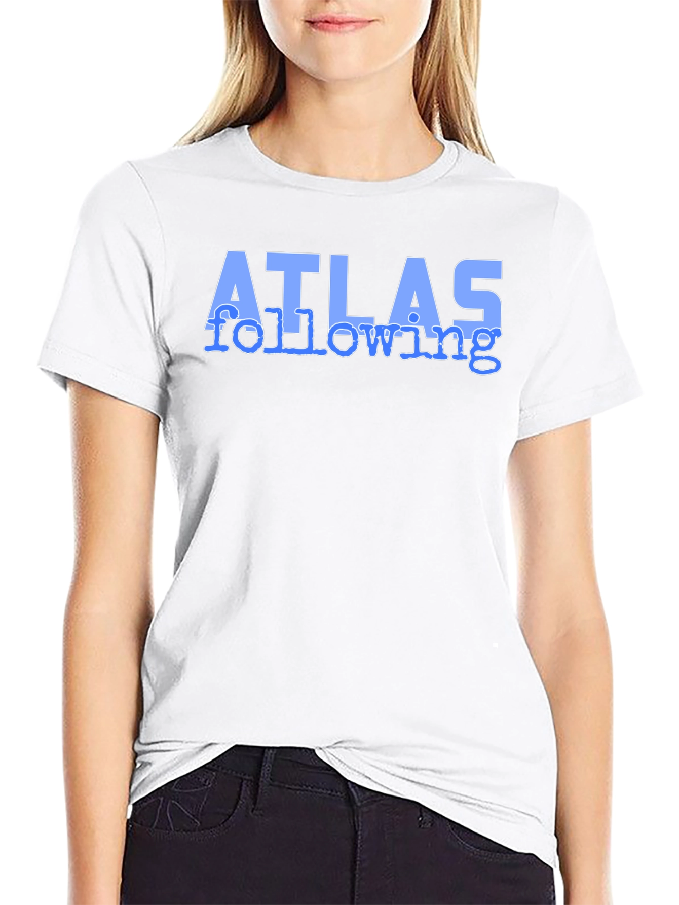 Atlas Following Graphic Tee - Soft Black Cotton