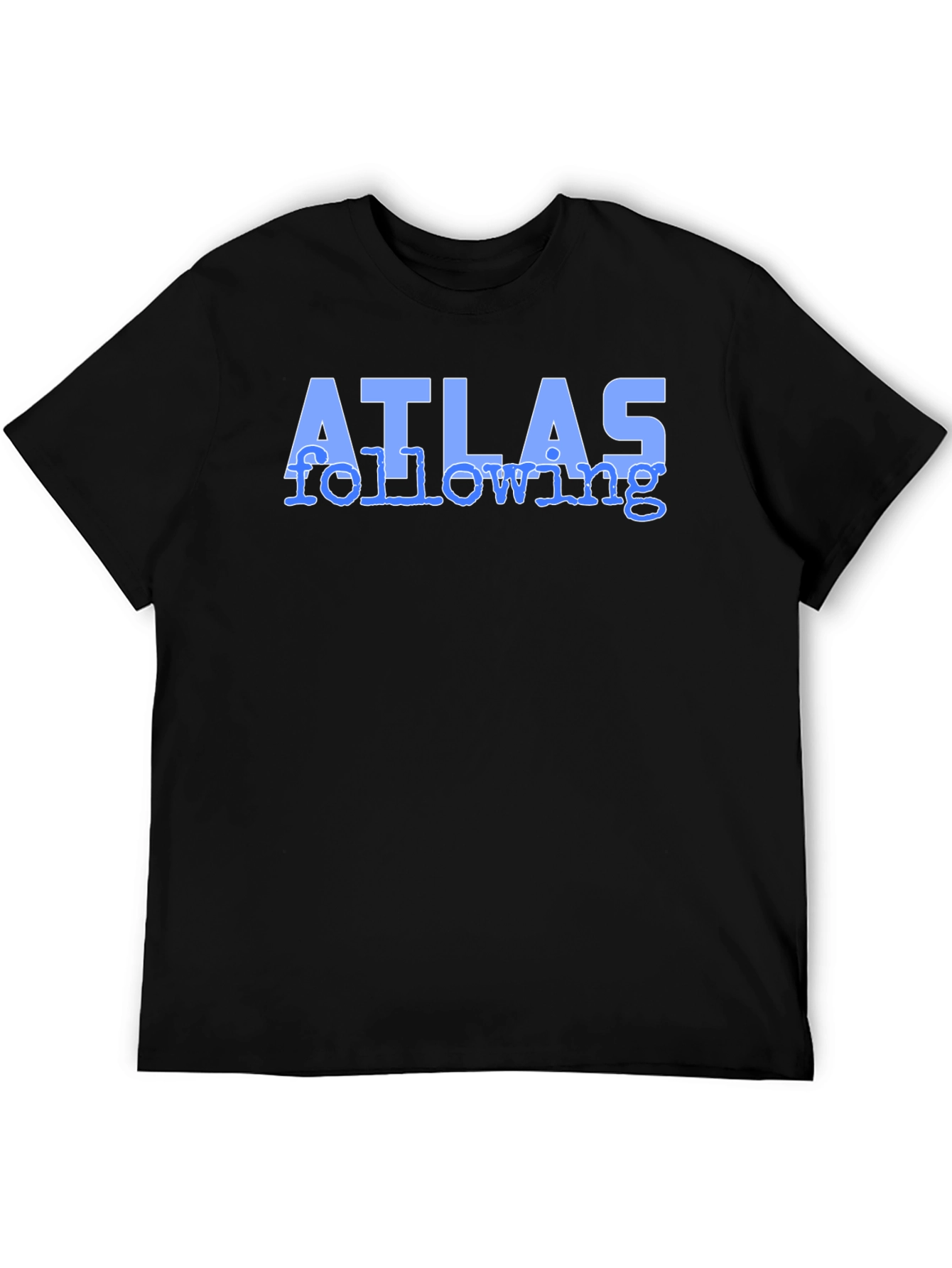Atlas Following Graphic Tee - Soft Black Cotton