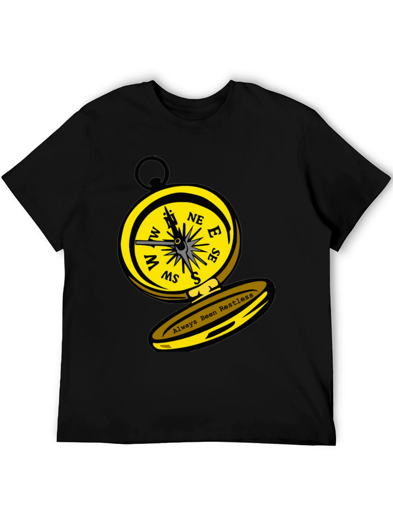 Always Been Restless Compass Graphic T-Shirt