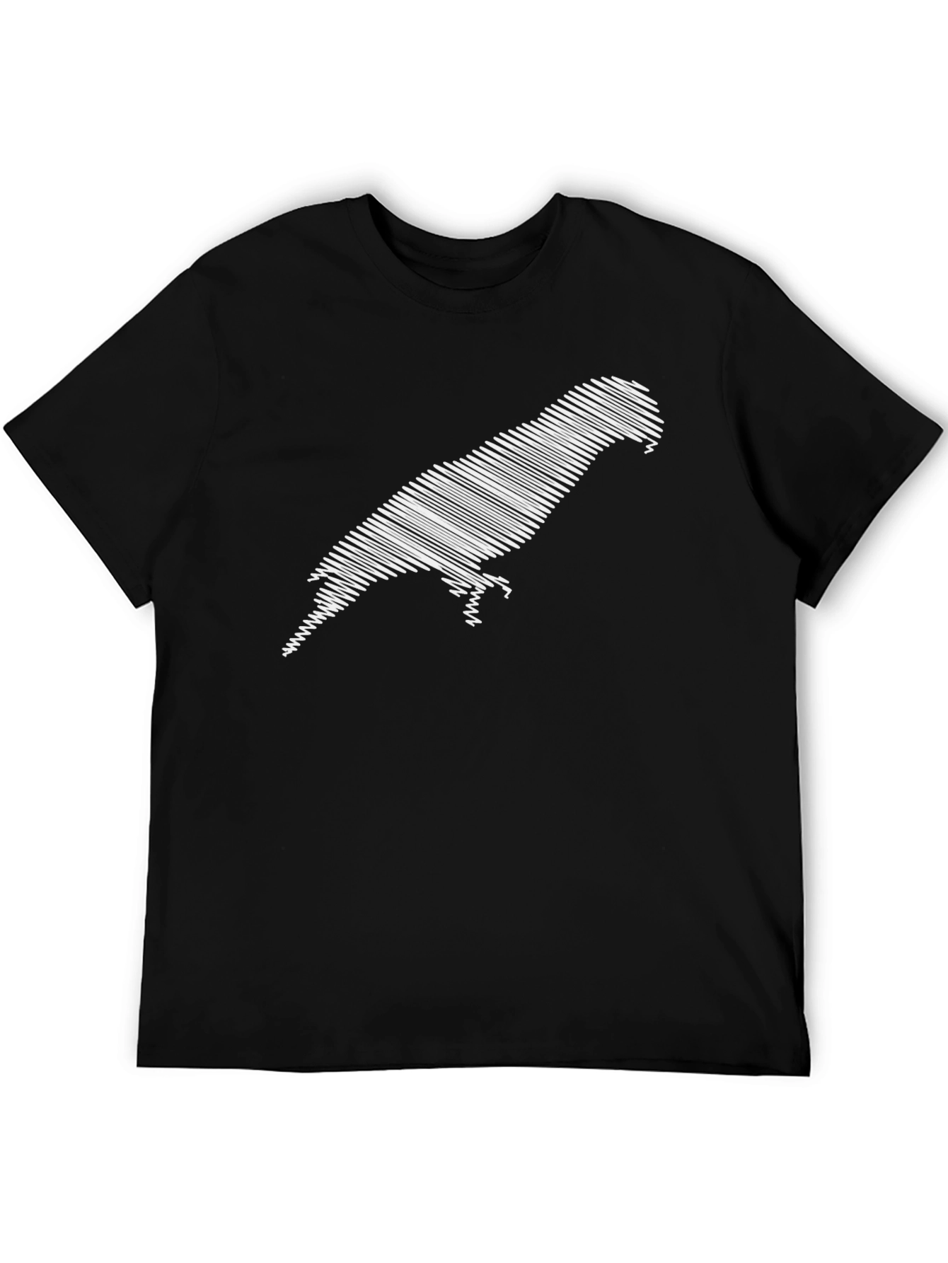 Parrot Silhouette Graphic Tee - Black