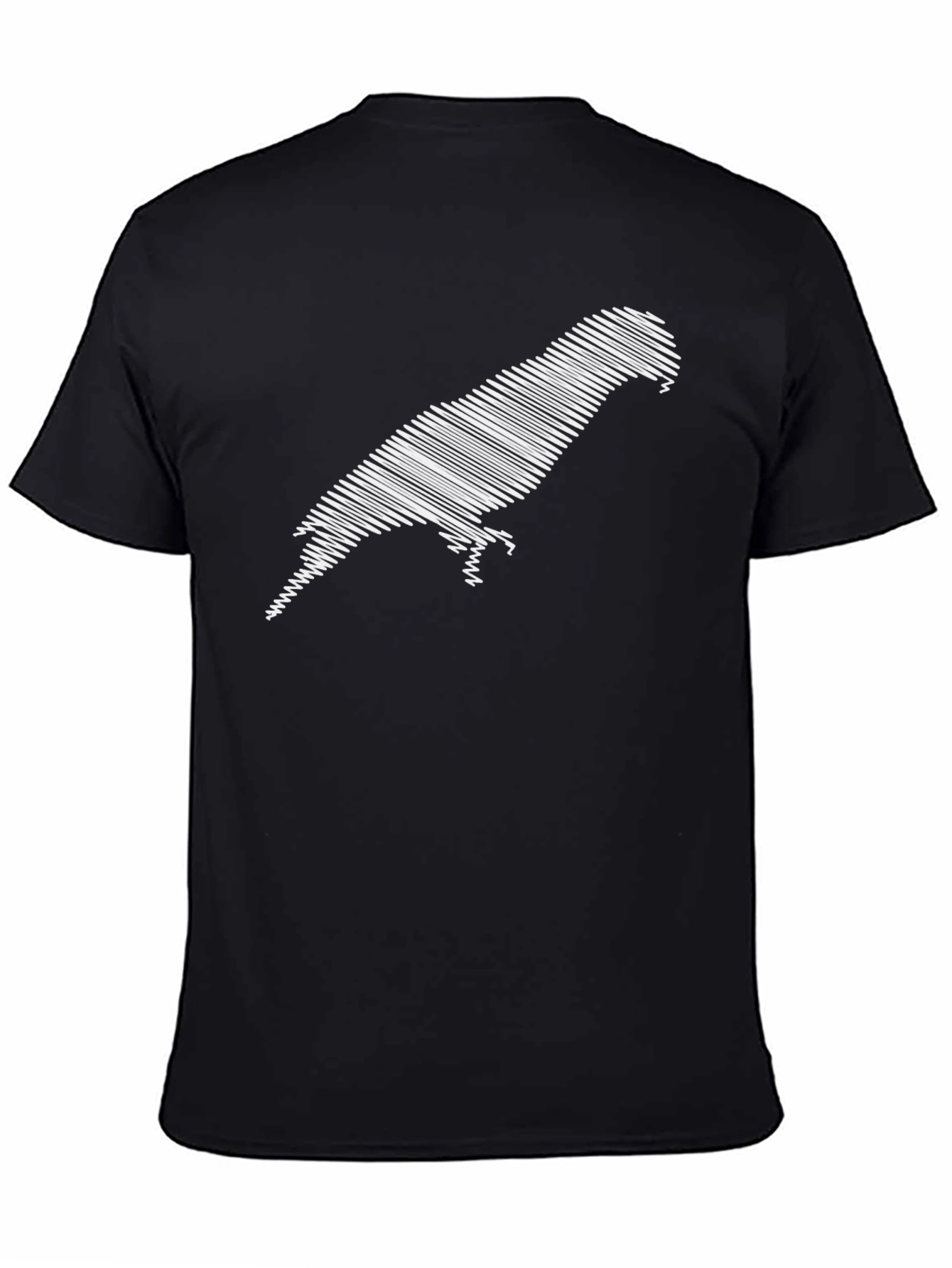 Parrot Silhouette Graphic Tee - Black