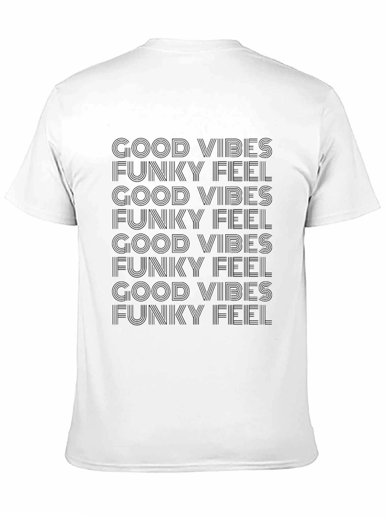 Good Vibes Funky Feel Black T-Shirt