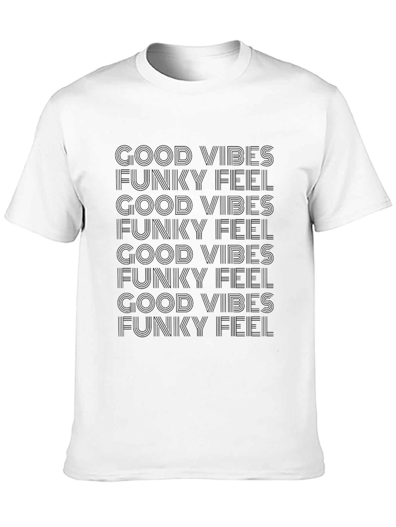 Good Vibes Funky Feel Black T-Shirt