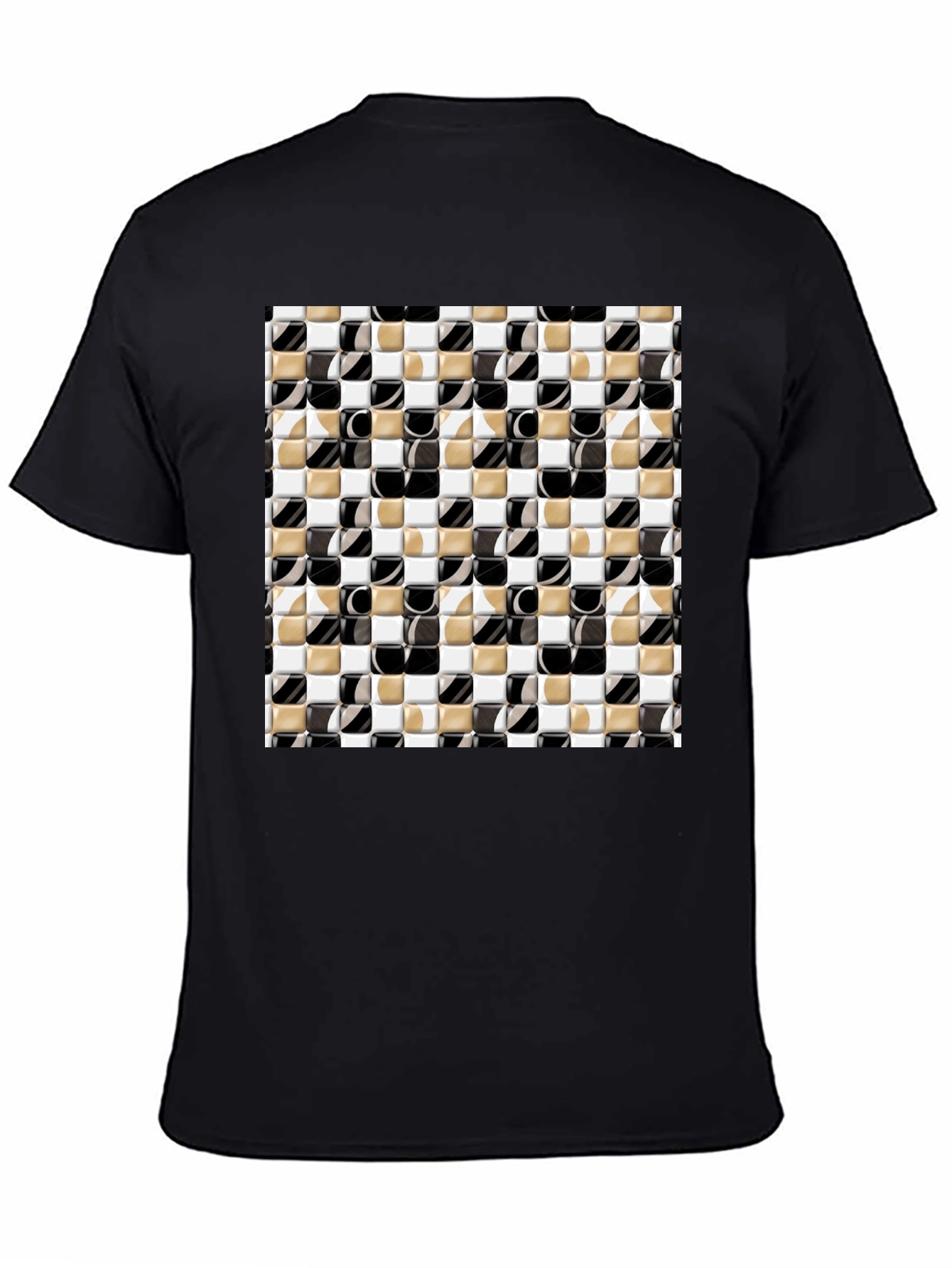 Geometric Tile Pattern T-Shirt