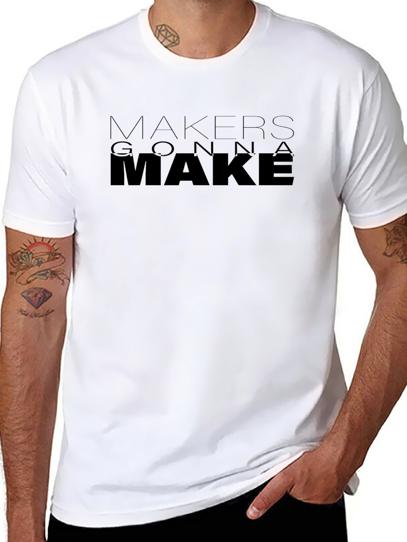 Makers Gonna Make Black Graphic Tee