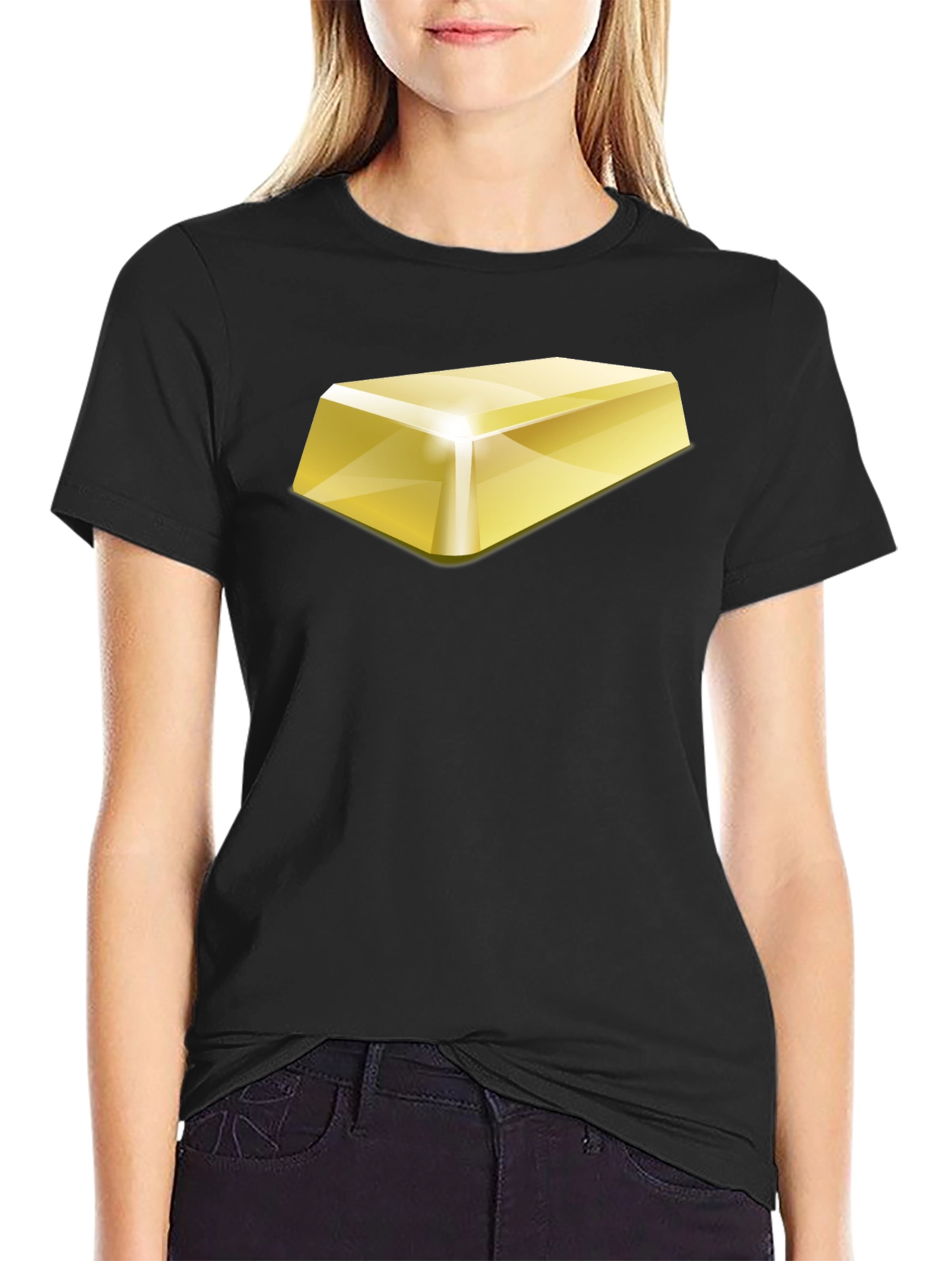 Gold Bar Graphic T-Shirt - Bold & Stylish