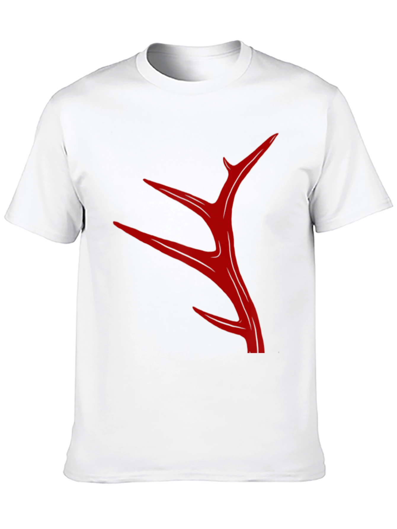 Abstract Antler Graphic T-Shirt - Black