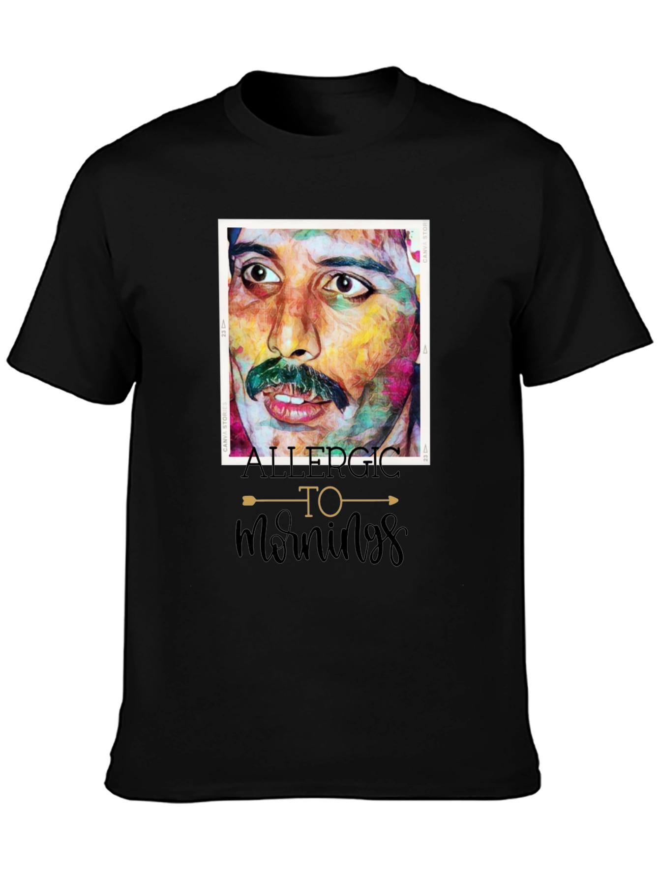 Allergic To Mornings Freddie Mercury T-Shirt