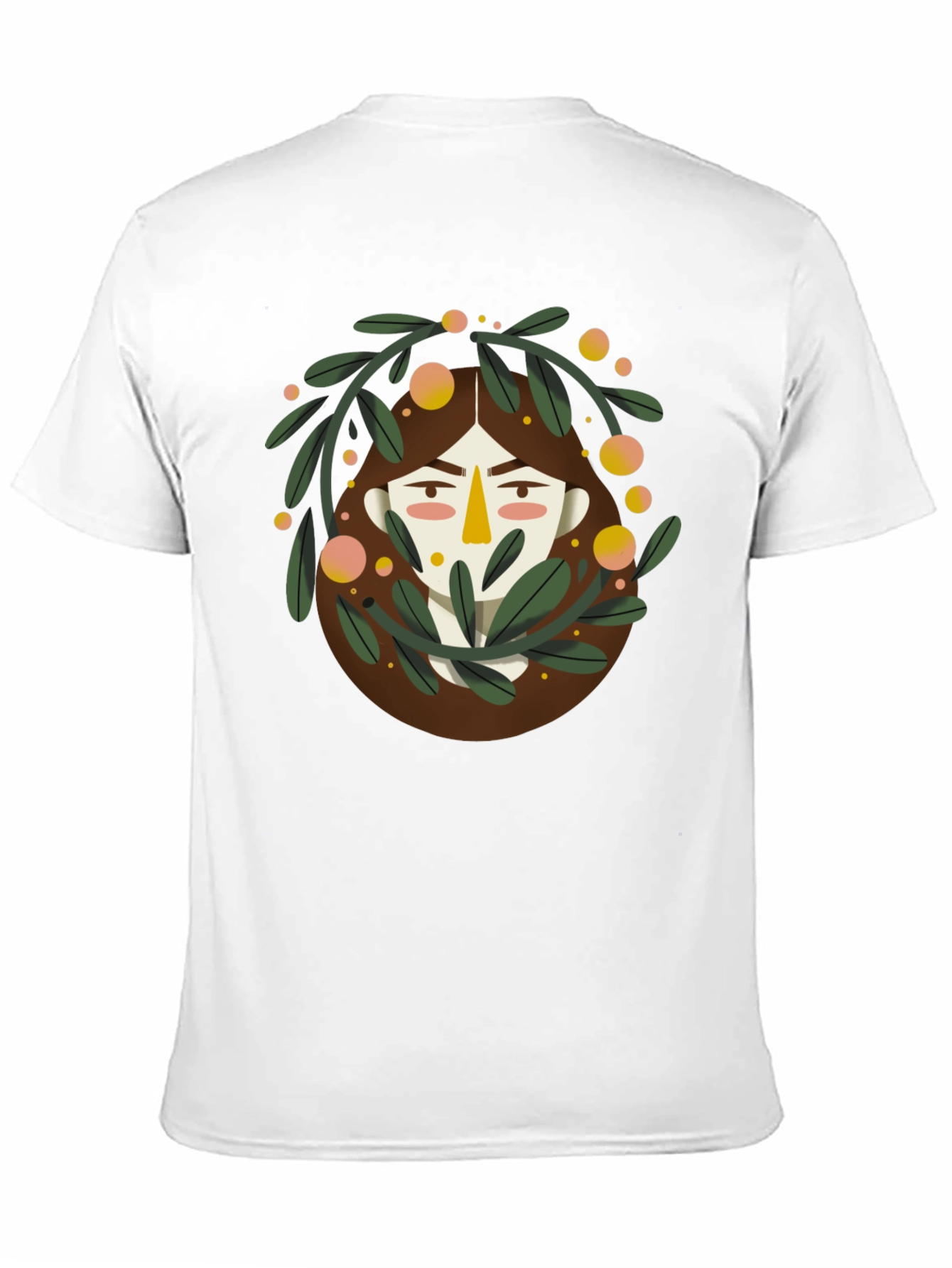 Artistic Graphic Print Black T-Shirt