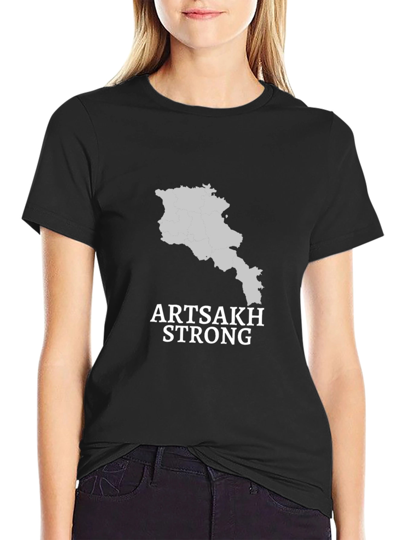 Artsakh Strong Graphic Tee - Stand with Artsakh
