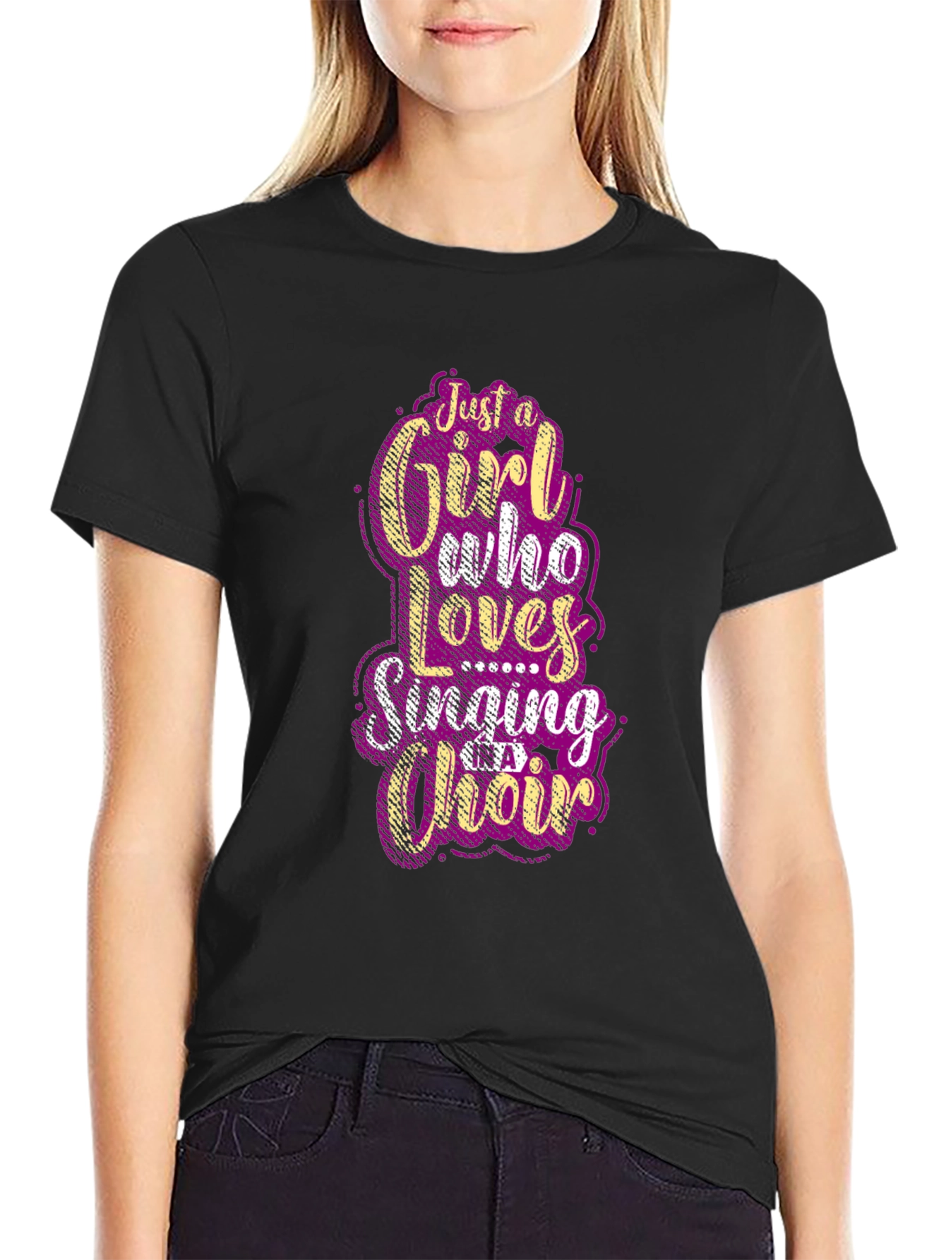 Girl Who Loves Singing Choir T-Shirt
