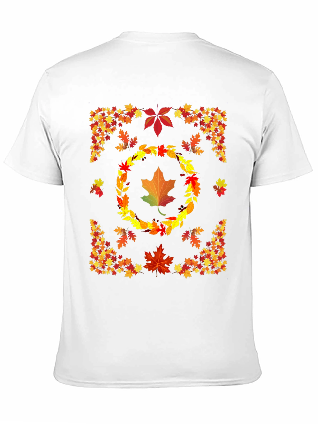 Autumn Leaves Graphic T-Shirt Fall Season Design