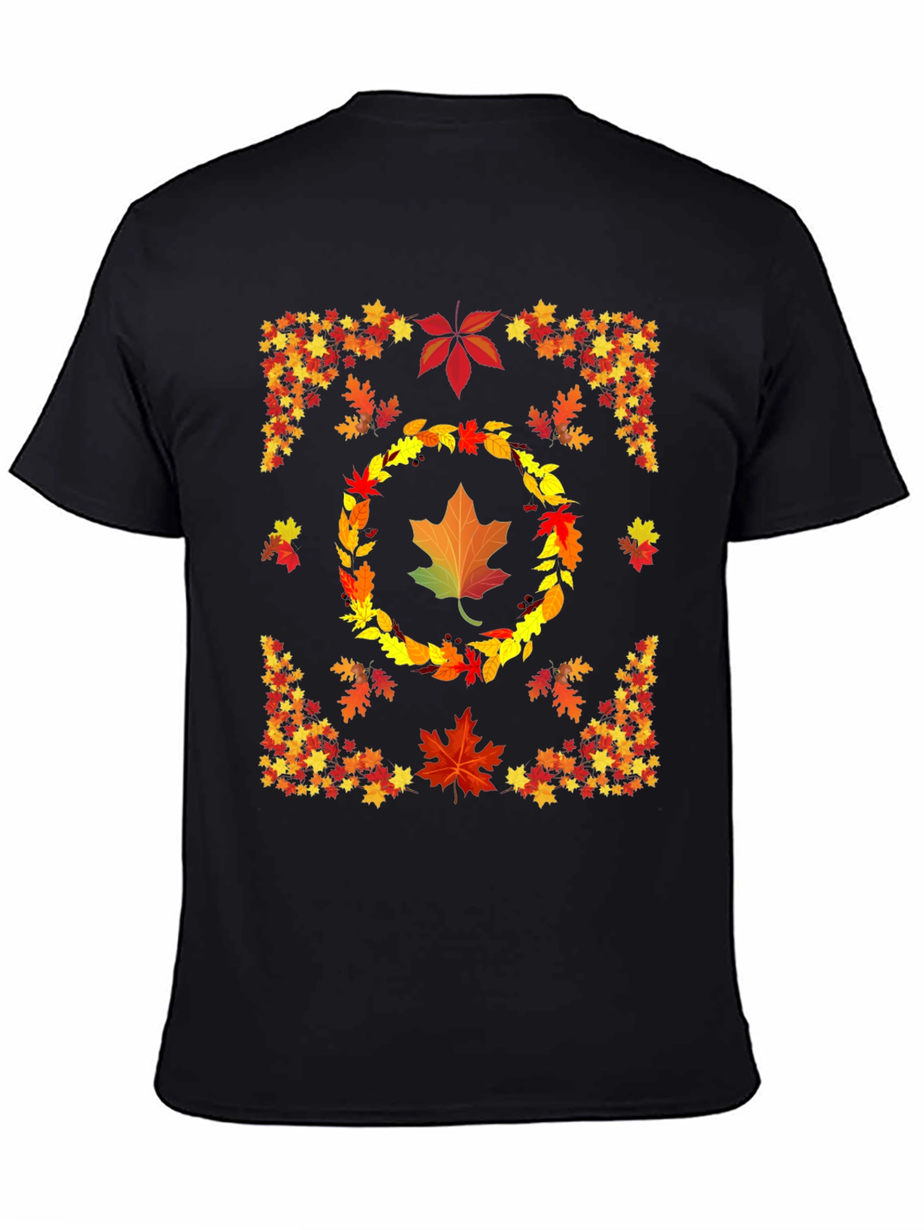 Autumn Leaves Graphic T-Shirt Fall Season Design