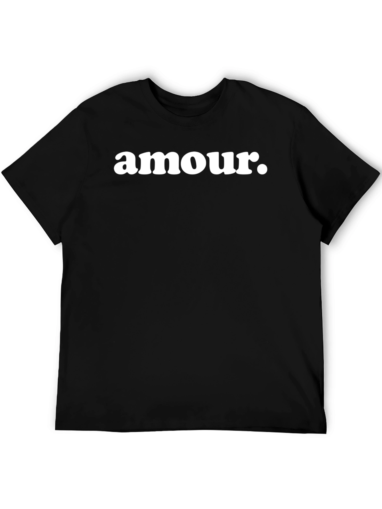 Amour Graphic Tee - Stylish Black Cotton T-Shirt