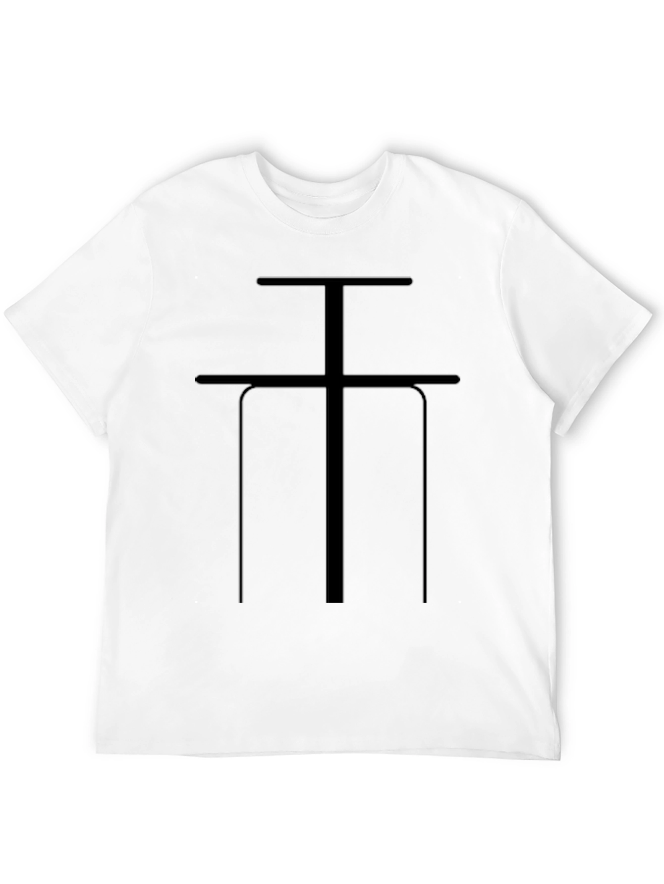 Abstract Symbol Black T-Shirt - Modern Graphic Tee