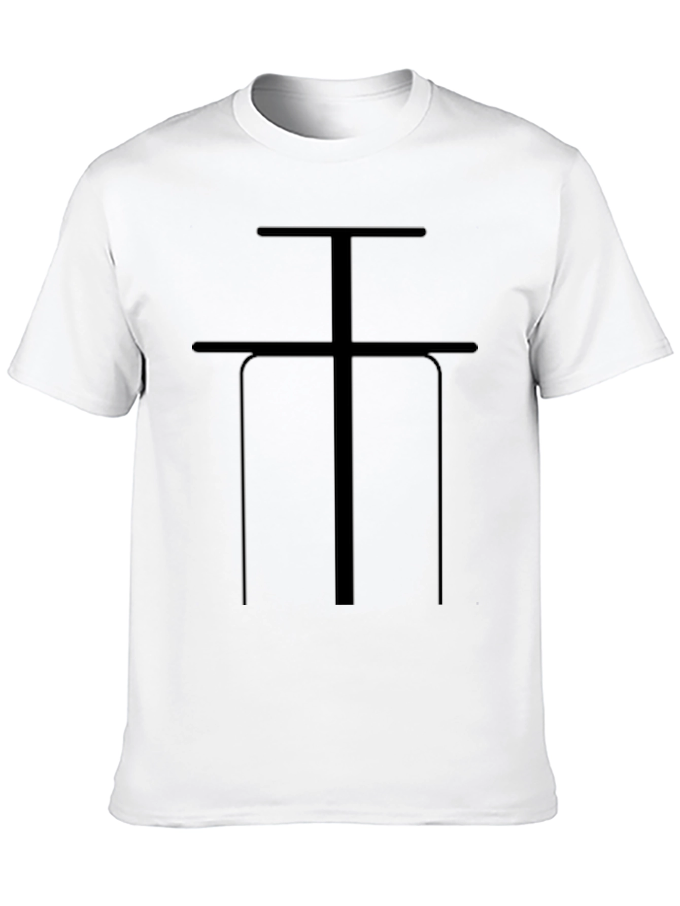 Abstract Symbol Black T-Shirt - Modern Graphic Tee