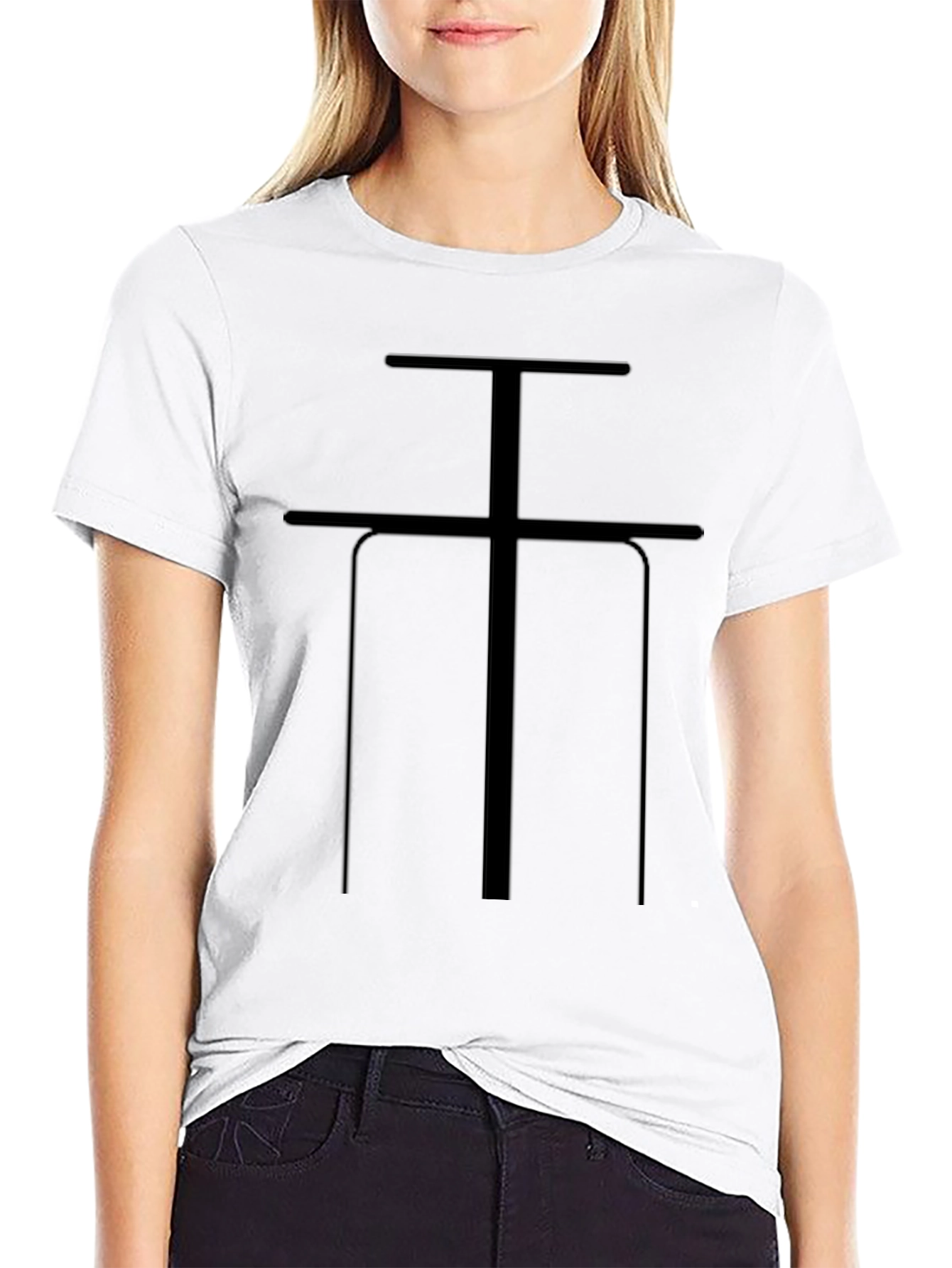 Abstract Symbol Black T-Shirt - Modern Graphic Tee