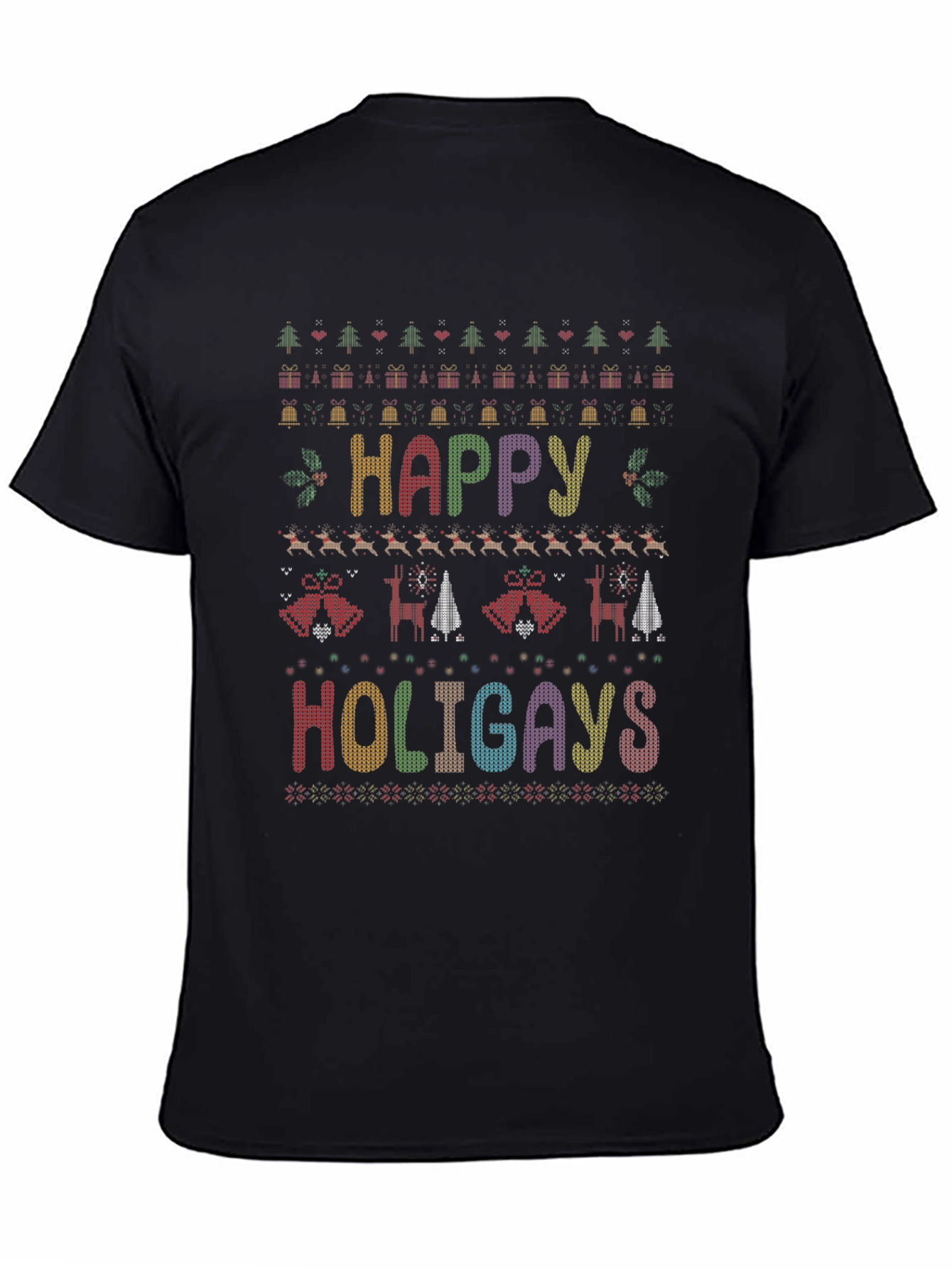 Happy Holigays Ugly Christmas Sweater T-Shirt