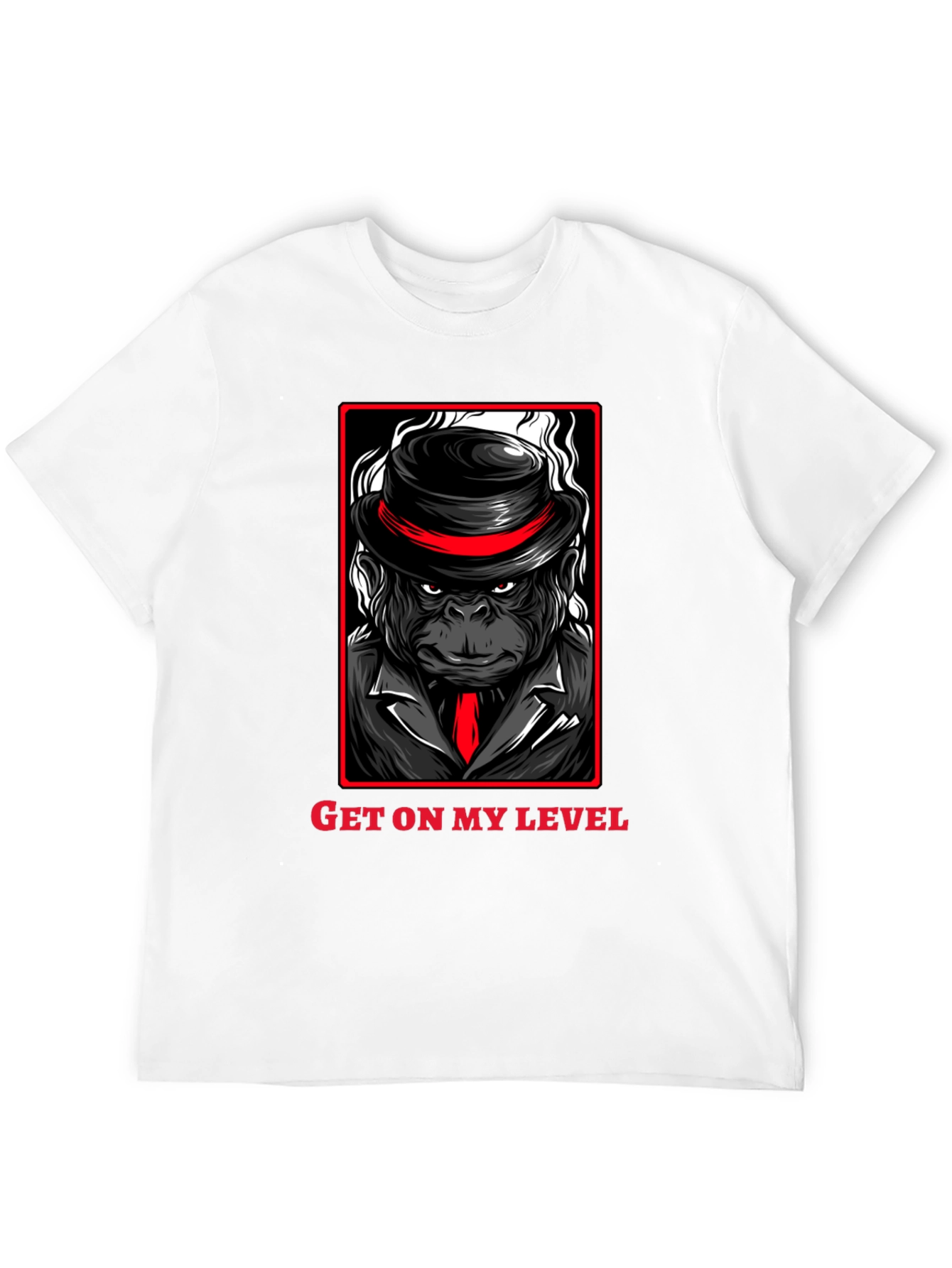 Get on my Level Gorilla T-Shirt - Black