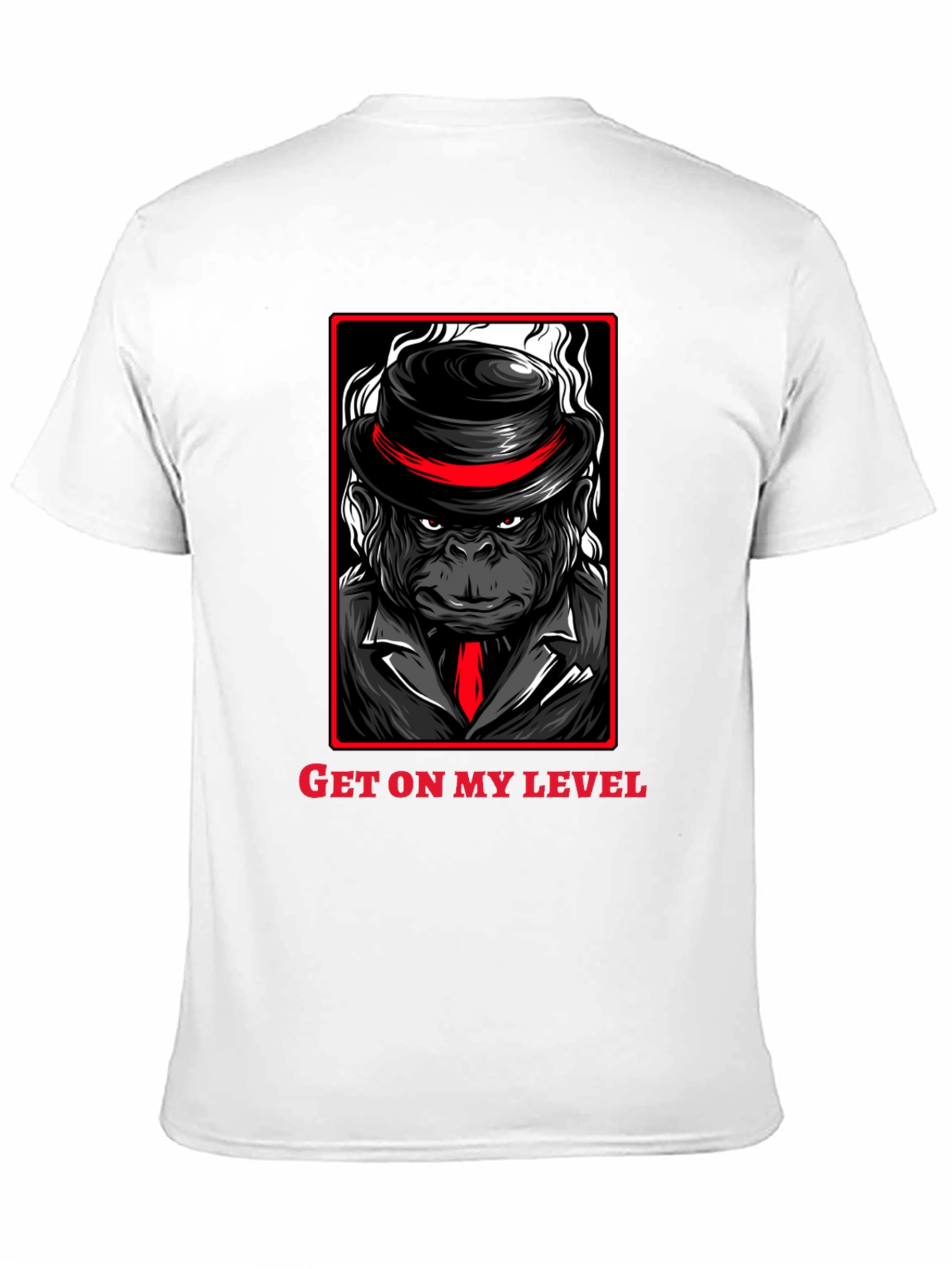 Get on my Level Gorilla T-Shirt - Black