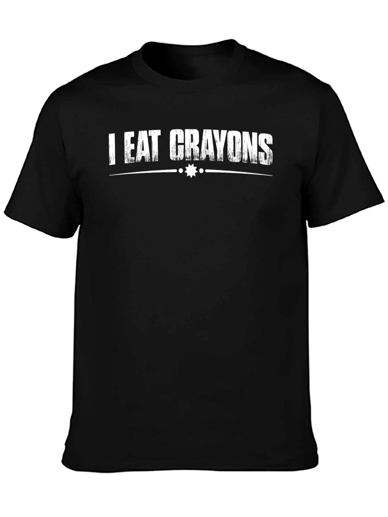 I Eat Crayons Graphic Tee - Black