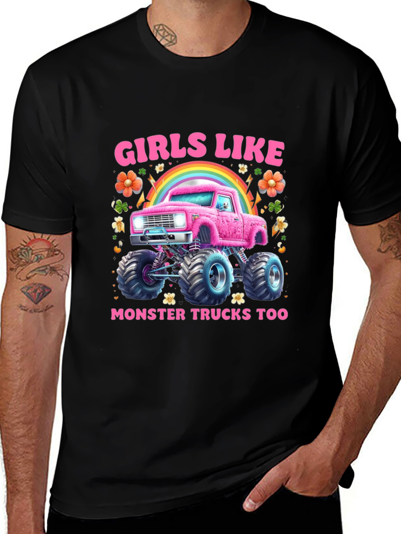 Girls Like Monster Trucks T-Shirt