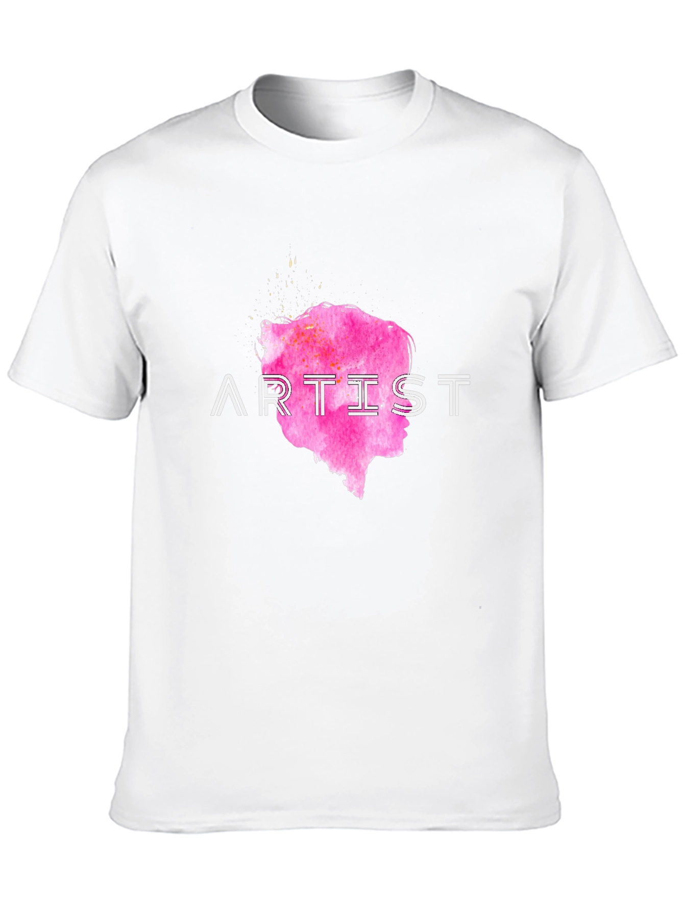 Artist Tee - Pink Silhouette Graphic T-Shirt