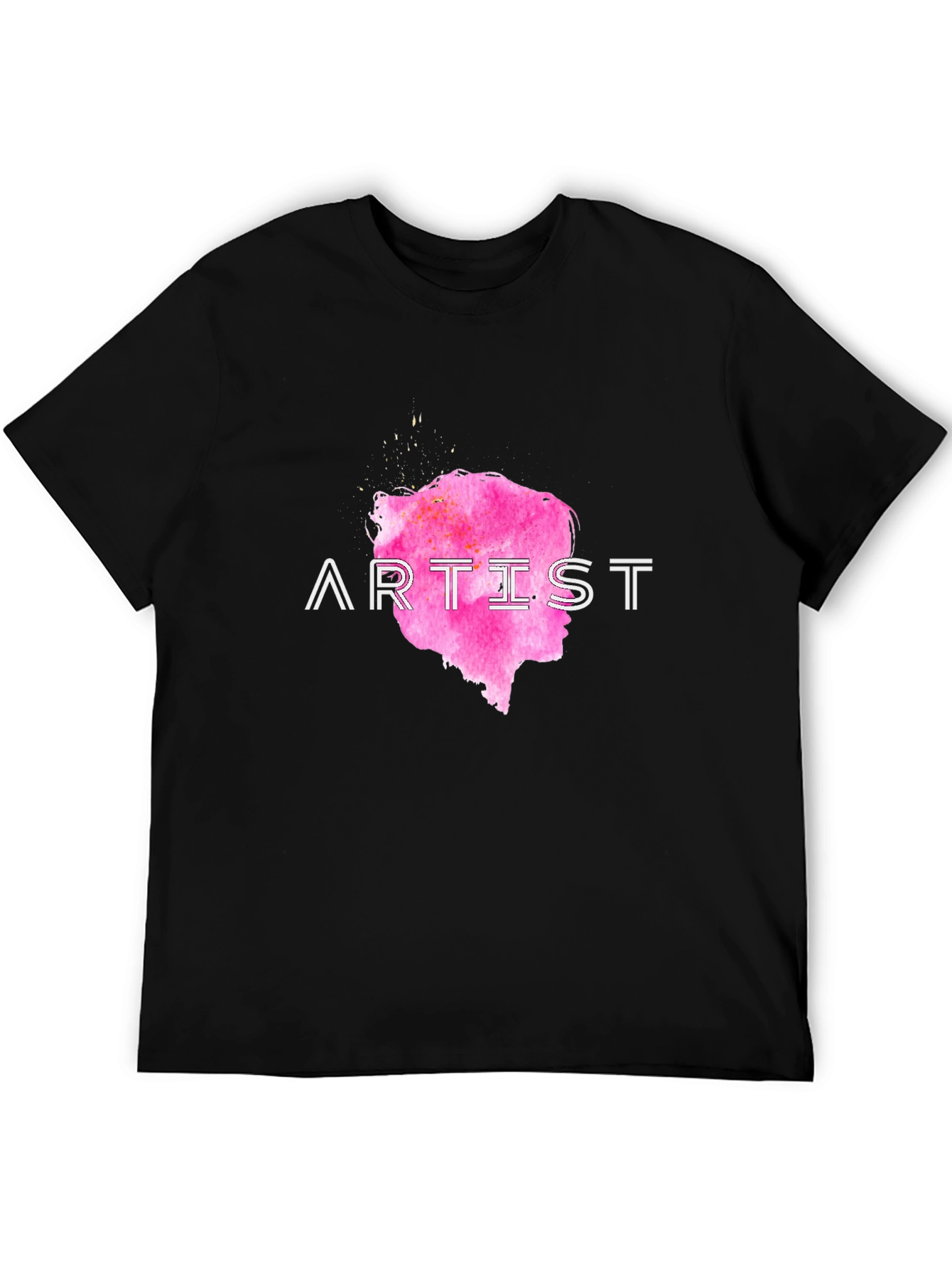 Artist Tee - Pink Silhouette Graphic T-Shirt