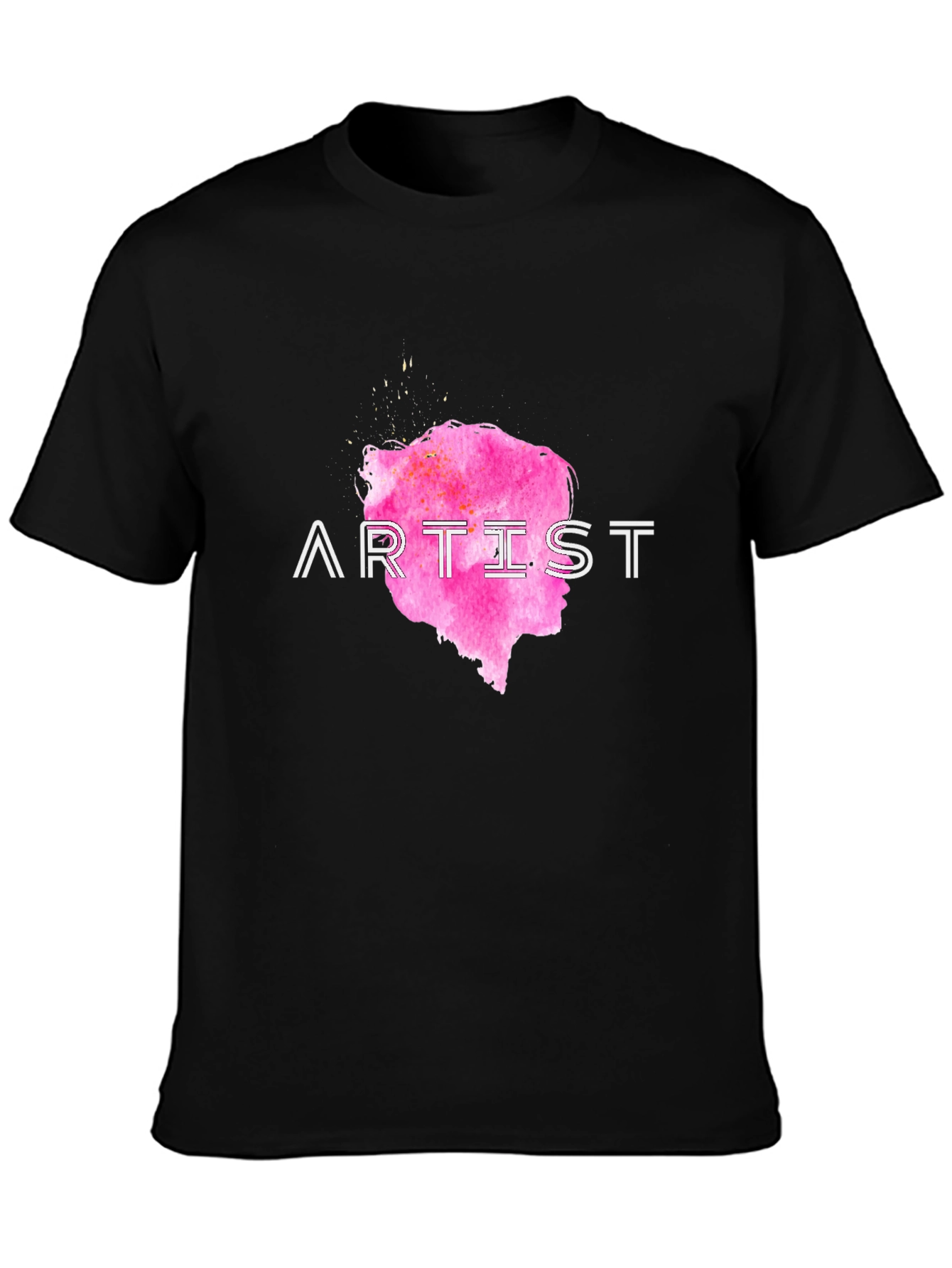Artist Tee - Pink Silhouette Graphic T-Shirt