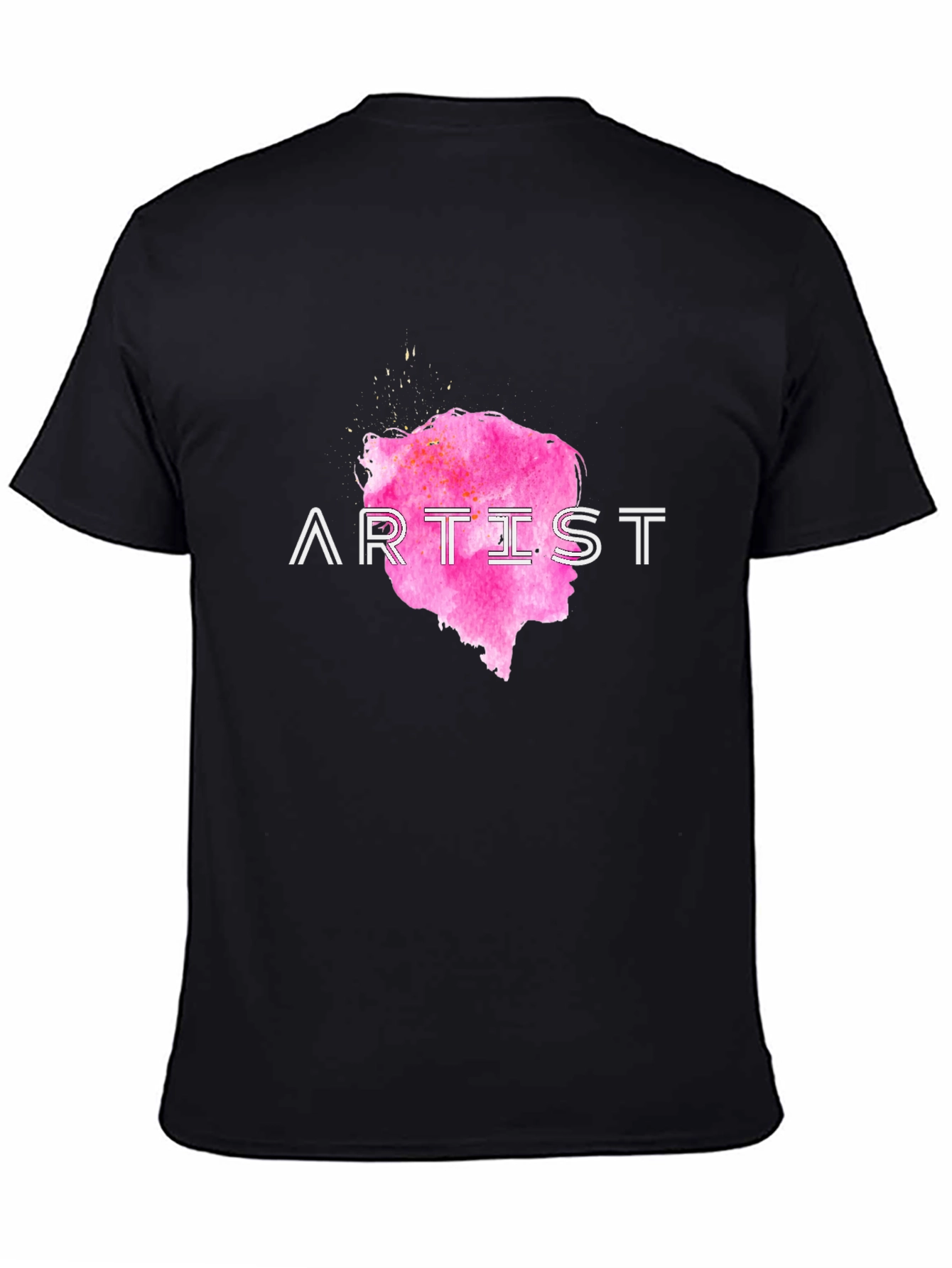 Artist Tee - Pink Silhouette Graphic T-Shirt