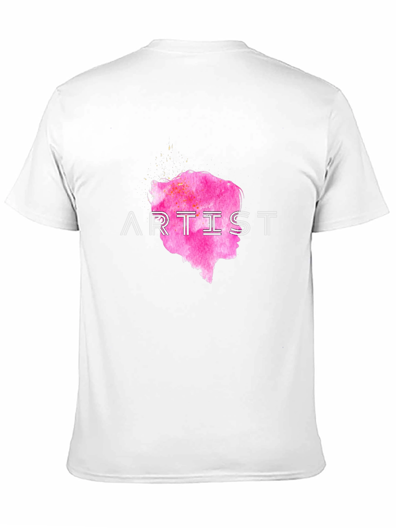 Artist Tee - Pink Silhouette Graphic T-Shirt
