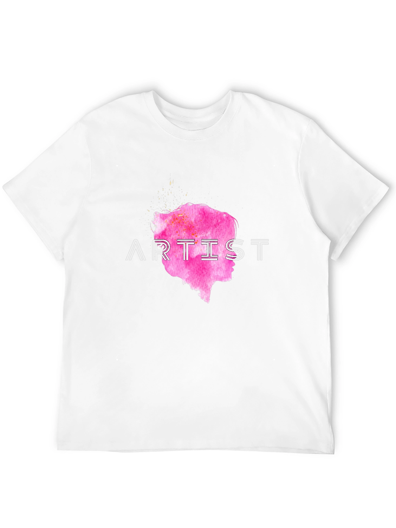 Artist Tee - Pink Silhouette Graphic T-Shirt