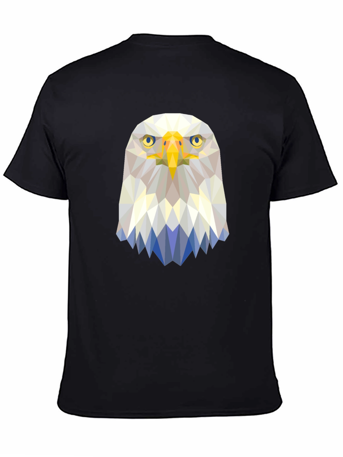 Geometric Eagle Graphic Tee - Modern Bird Design