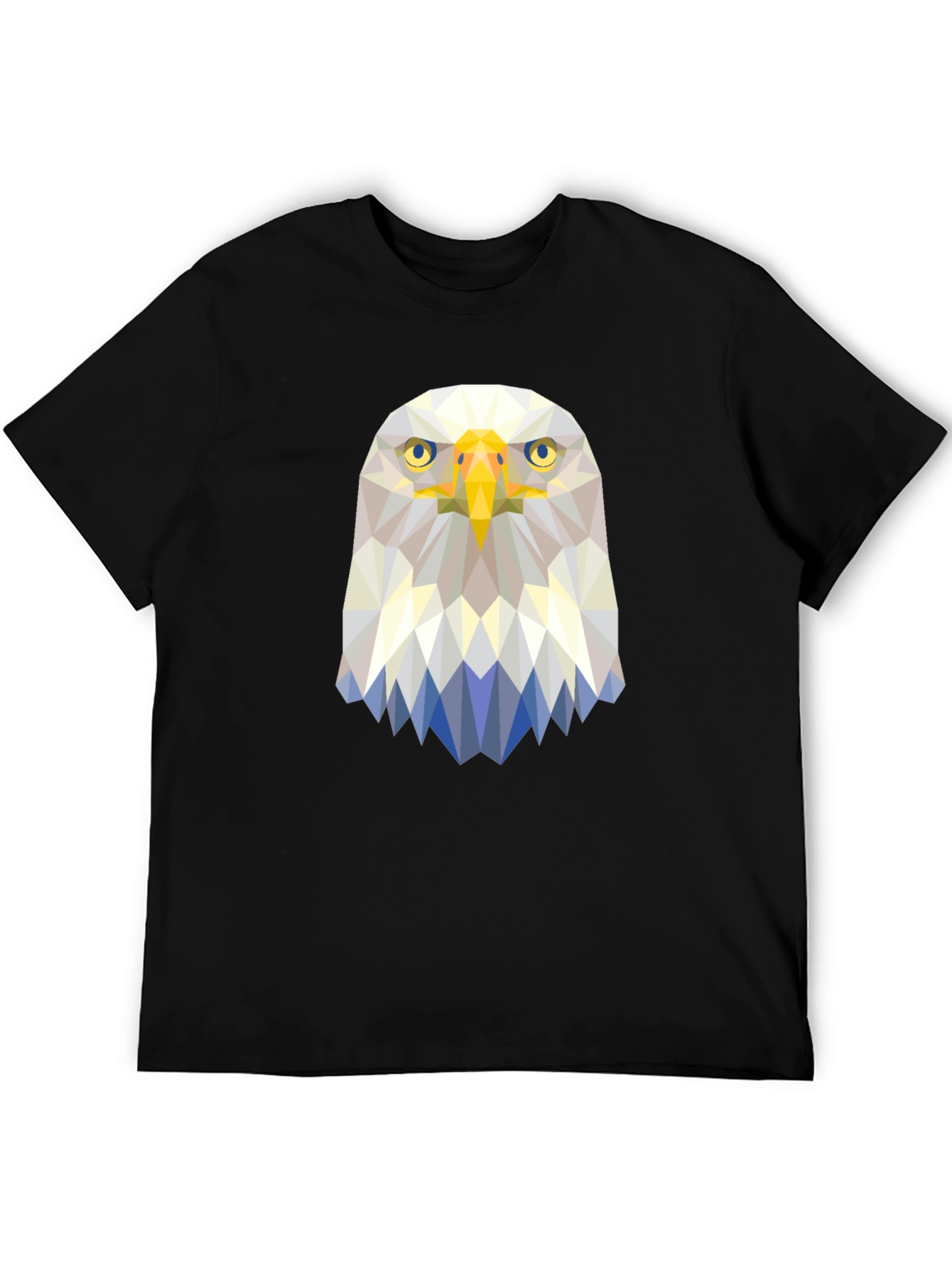 Geometric Eagle Graphic Tee - Modern Bird Design